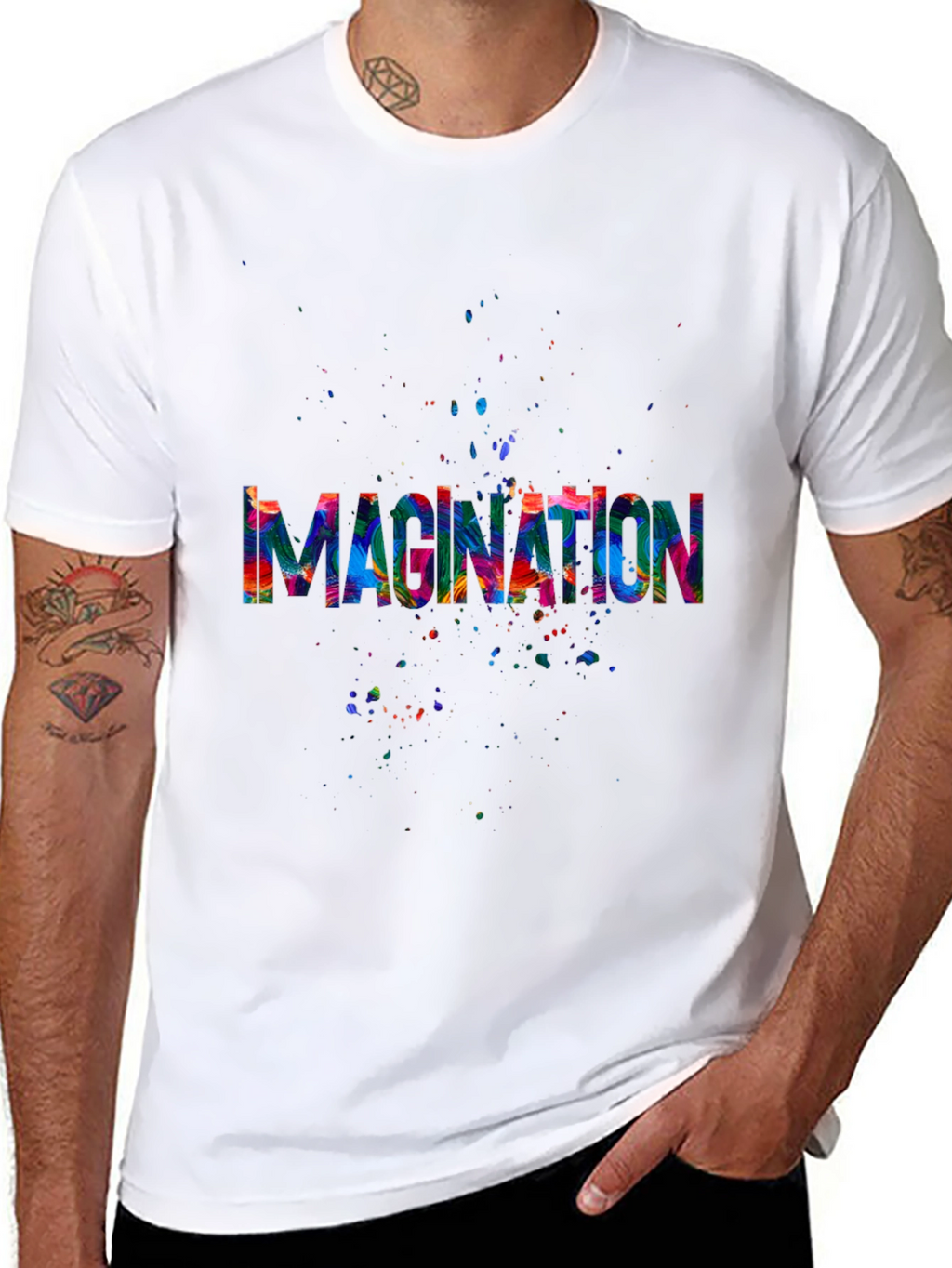 Imagination Splash Black T-Shirt
