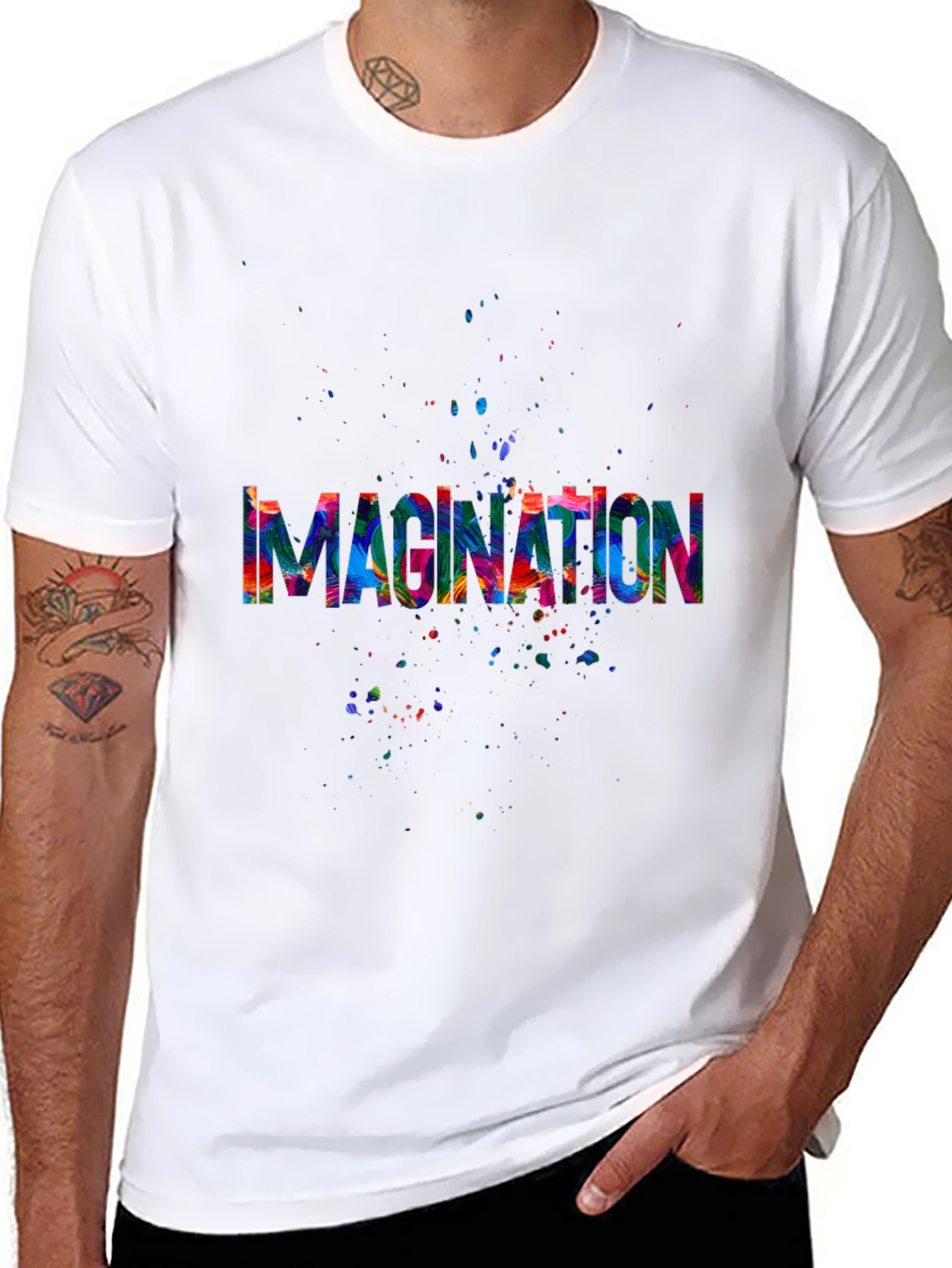 Imagination Splash Black T-Shirt