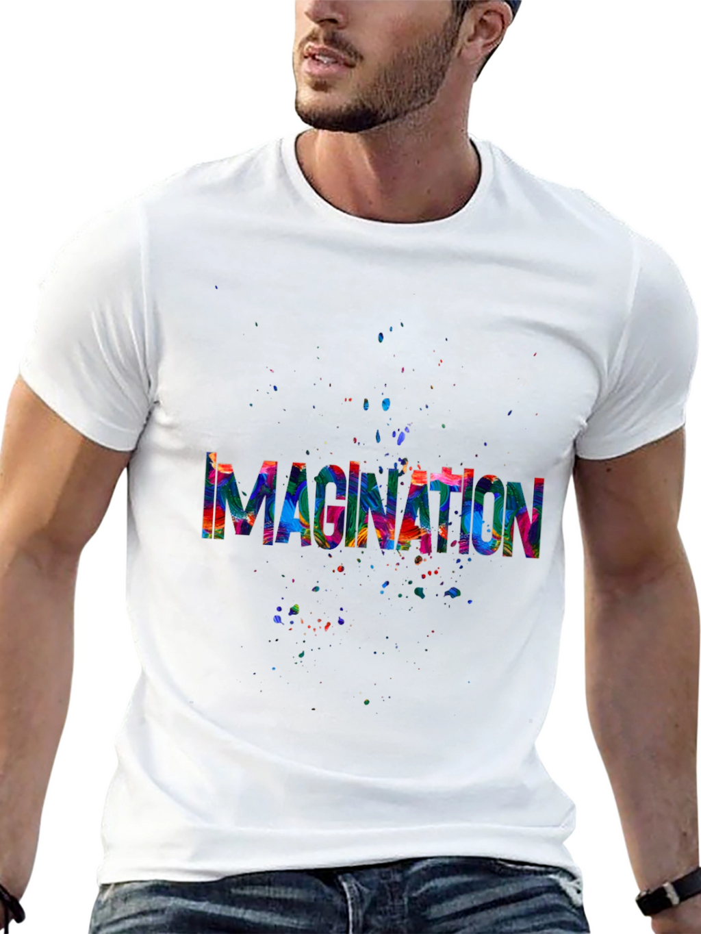 Imagination Splash Black T-Shirt