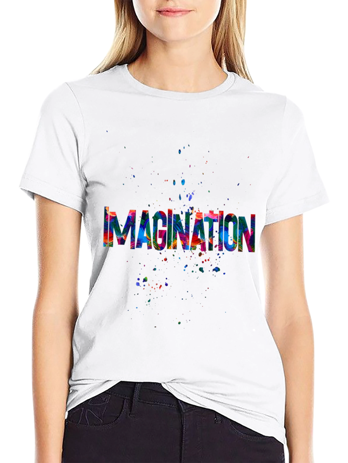Imagination Splash Black T-Shirt