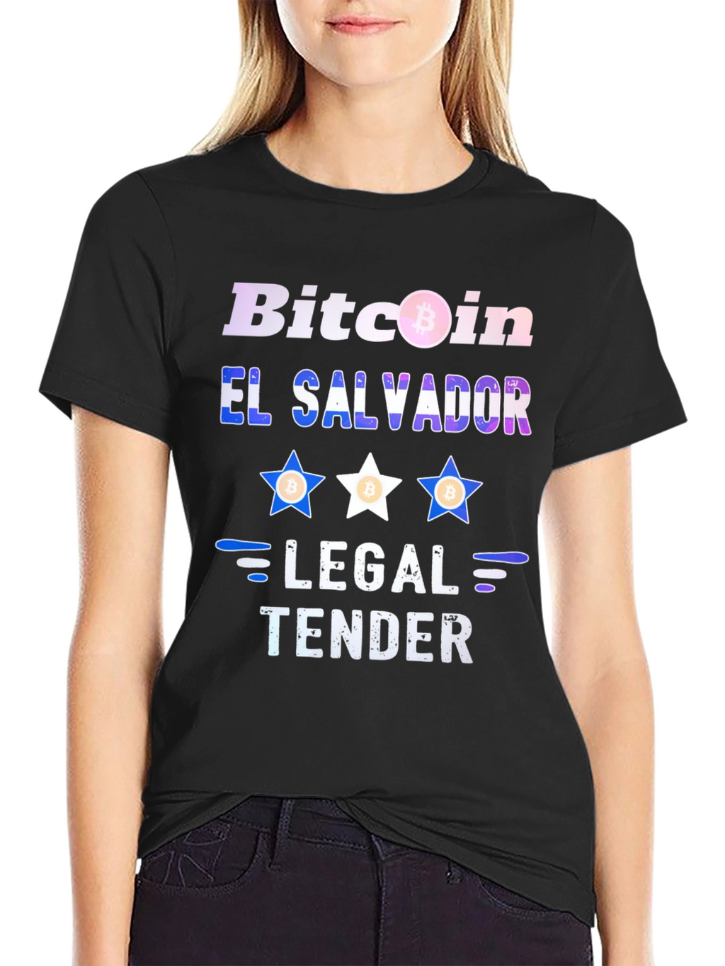 Bitcoin El Salvador Legal Tender Black T-Shirt