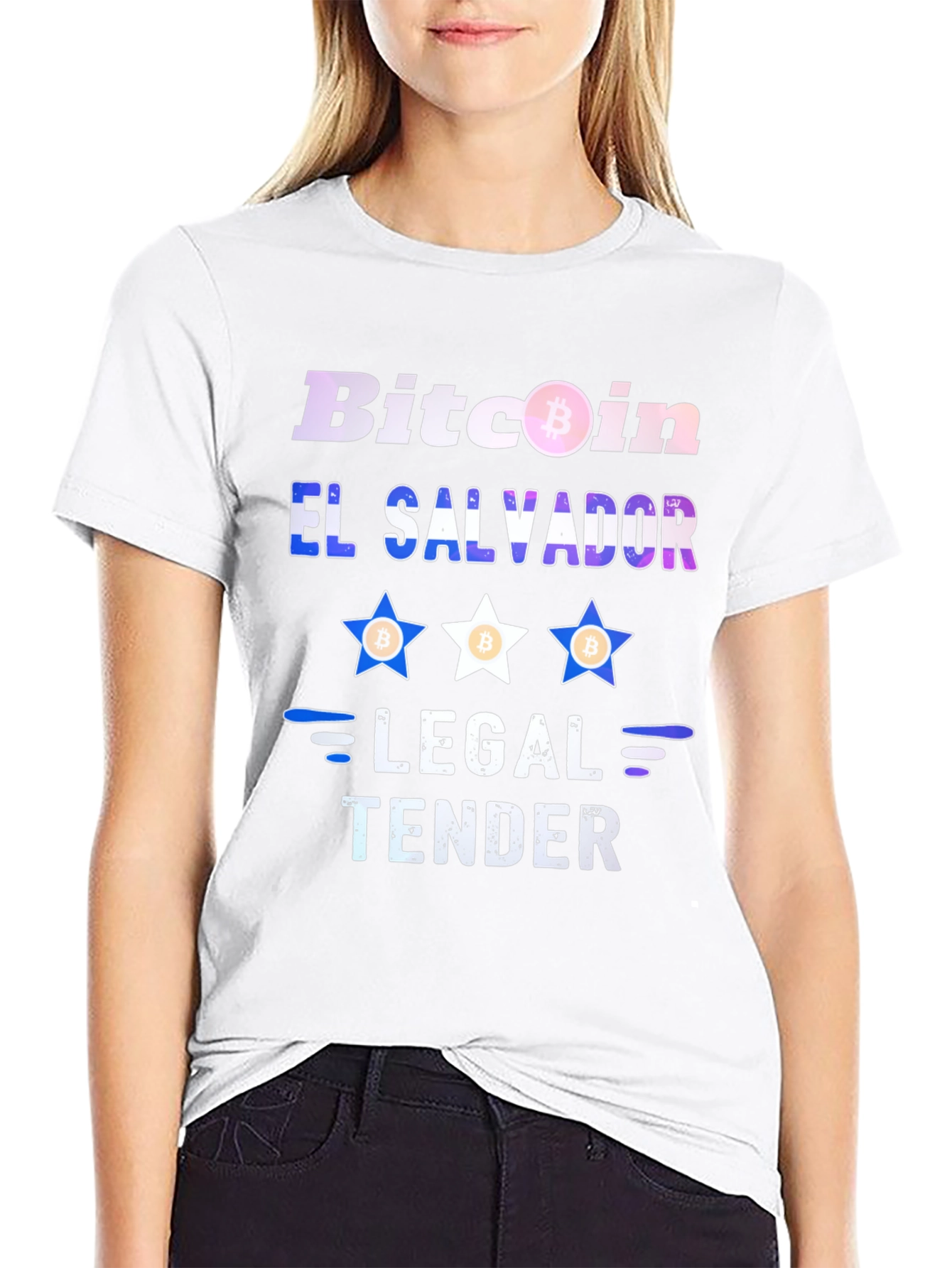 Bitcoin El Salvador Legal Tender Black T-Shirt
