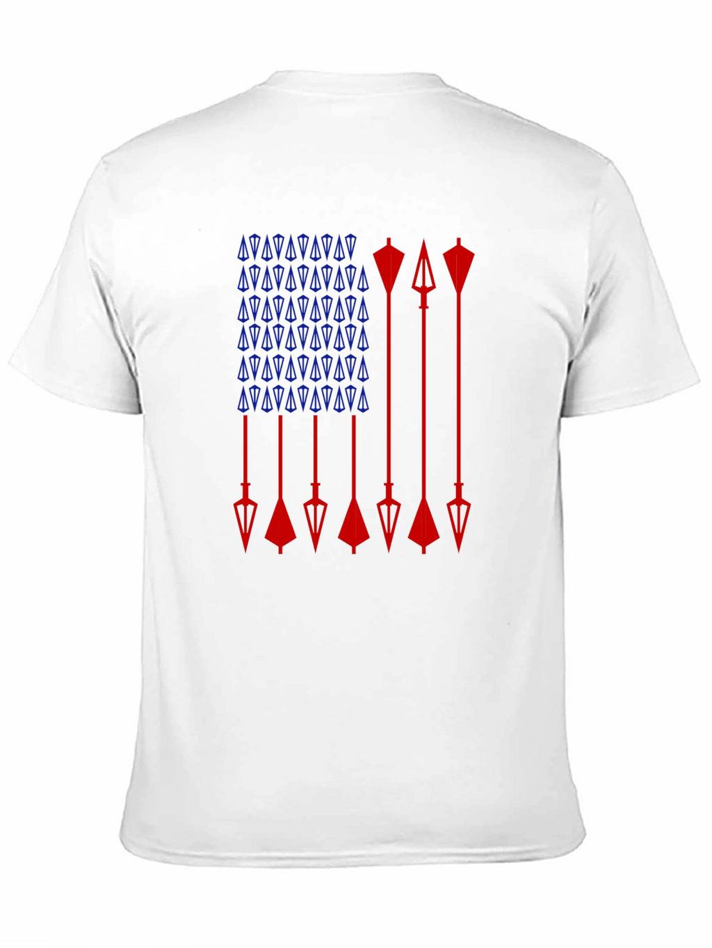Arrow Flag Graphic Tee - Patriotic Design