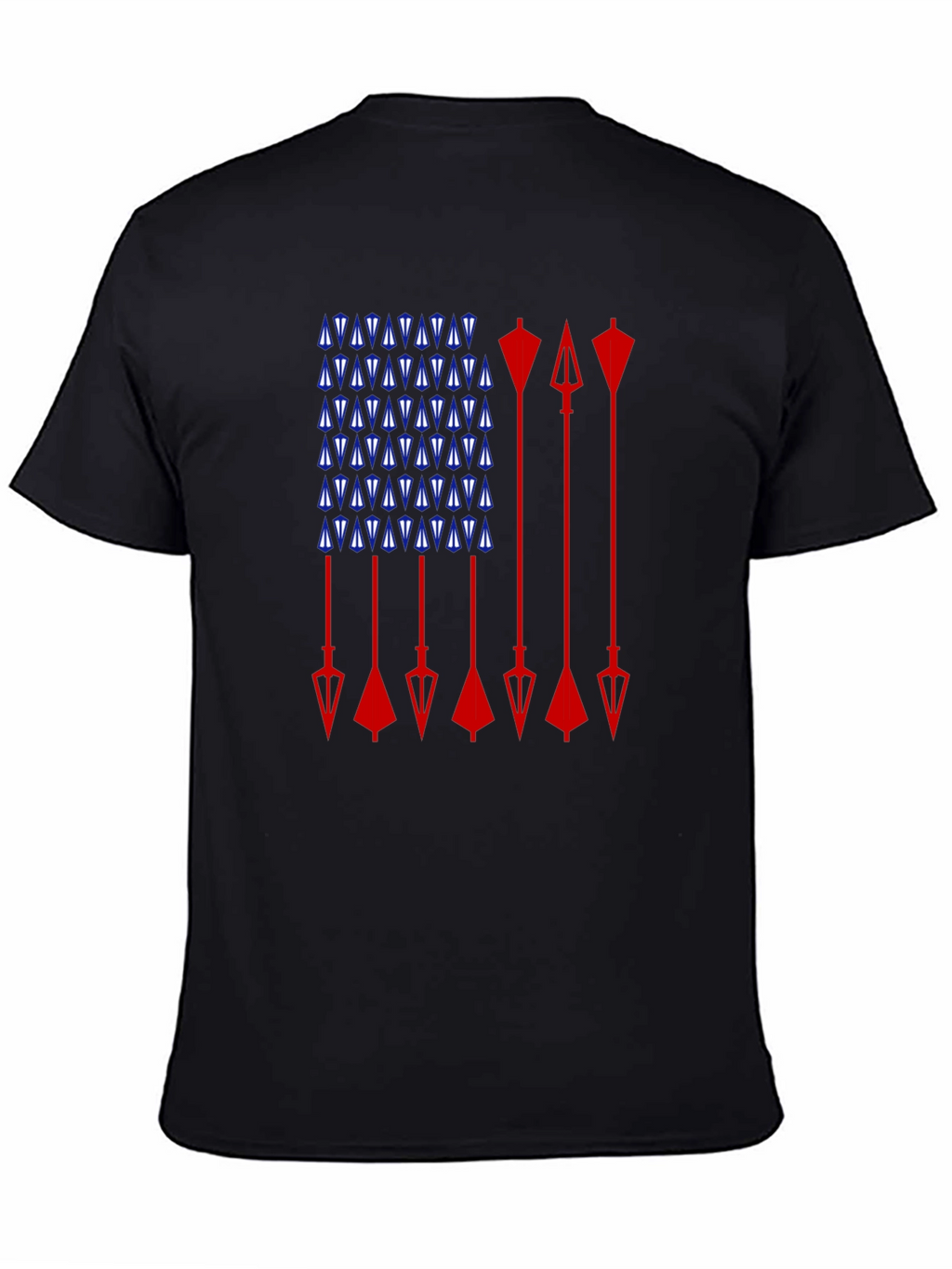 Arrow Flag Graphic Tee - Patriotic Design