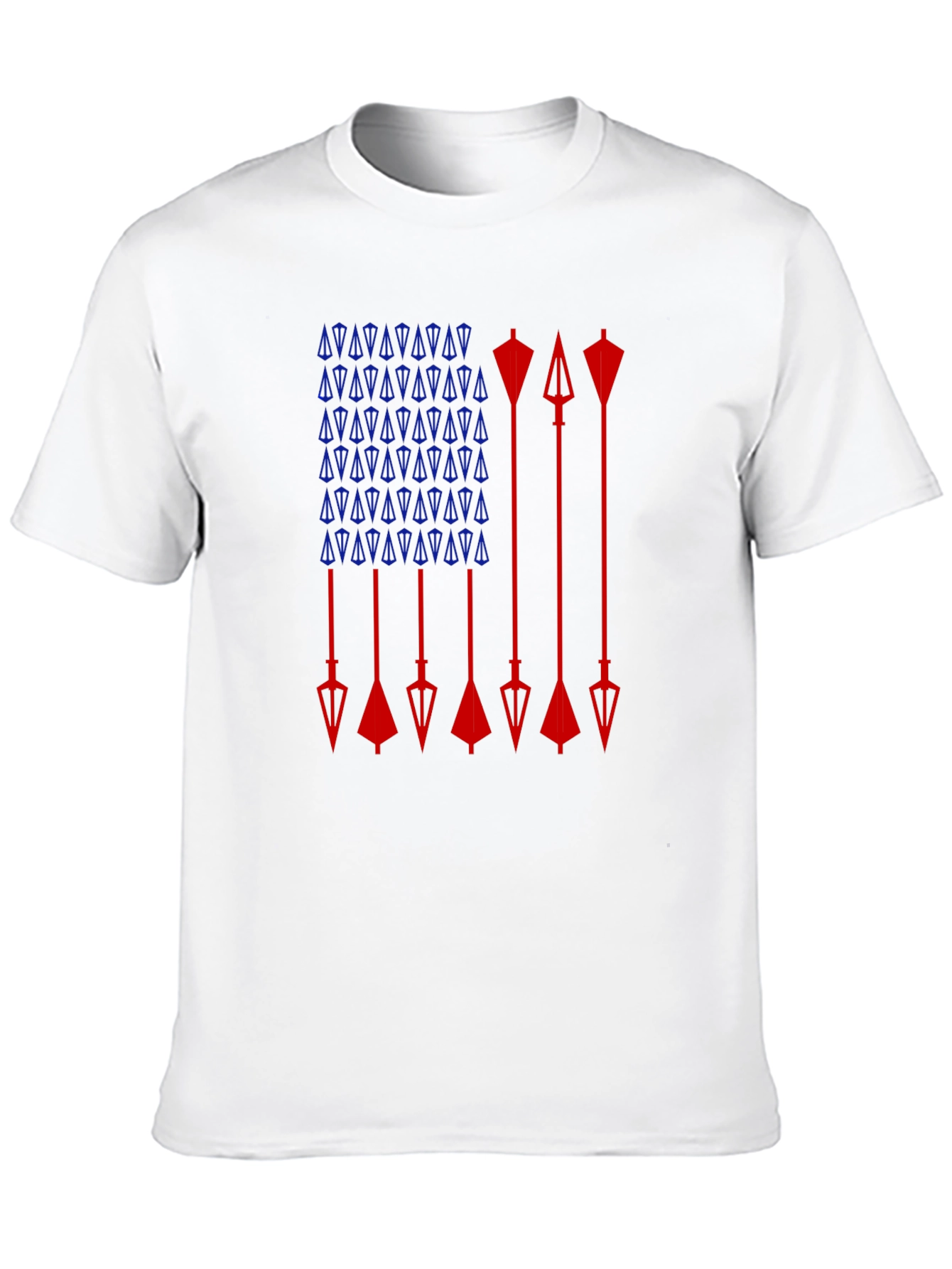 Arrow Flag Graphic Tee - Patriotic Design