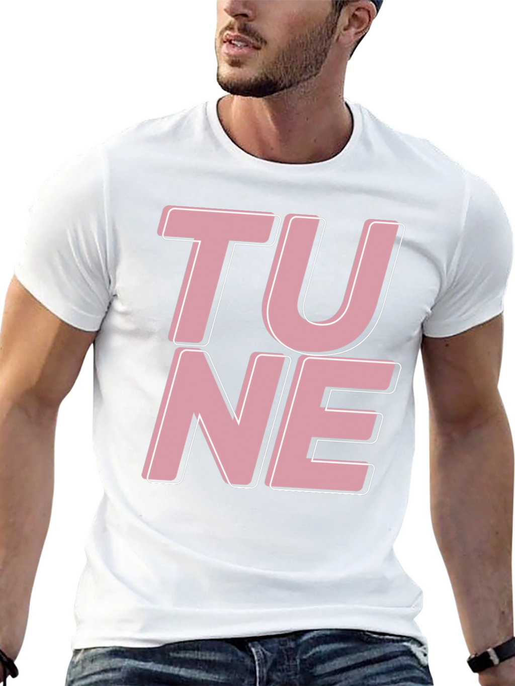 Tune Graphic Tee - Black Cotton T-Shirt
