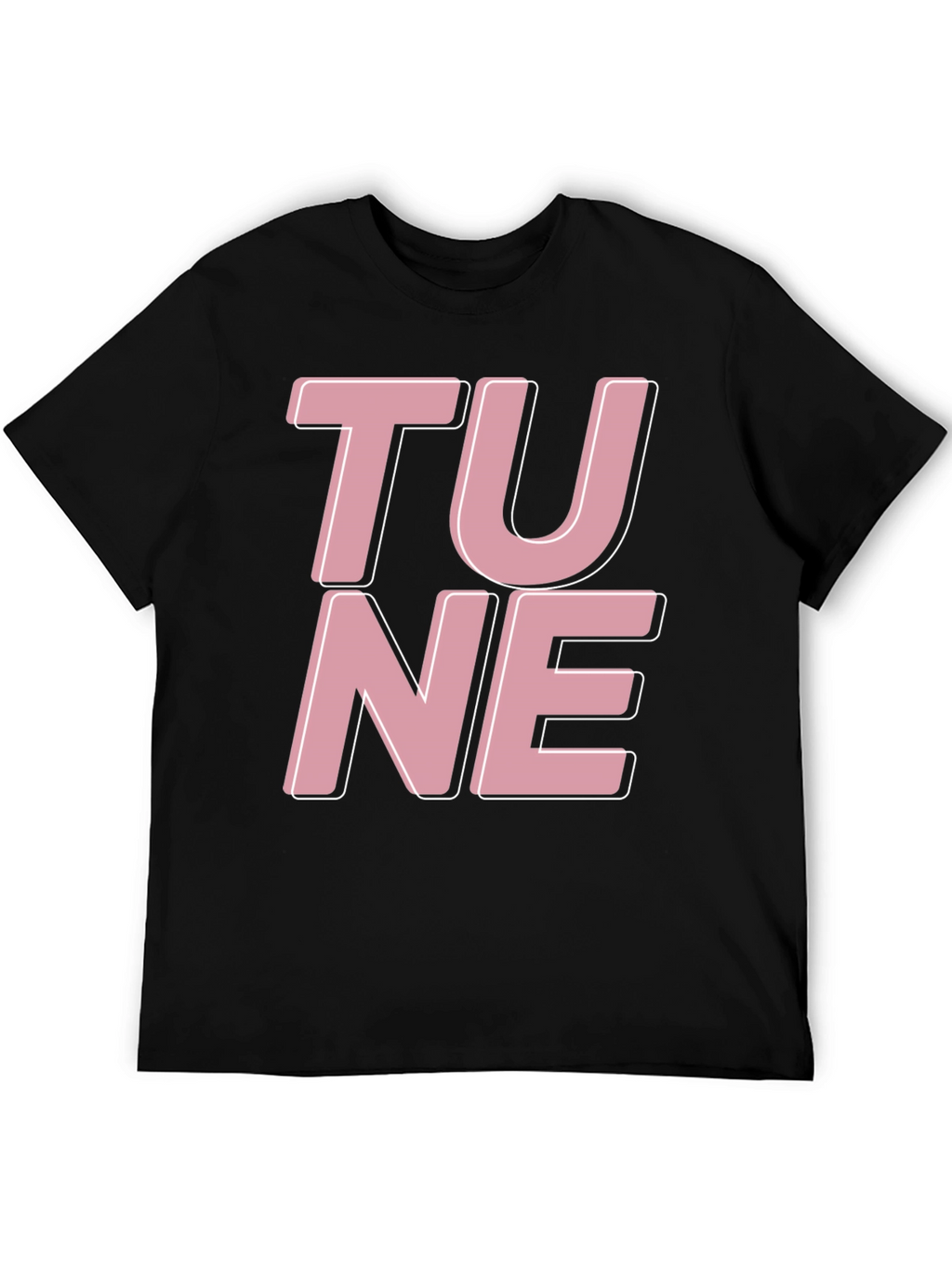 Tune Graphic Tee - Black Cotton T-Shirt