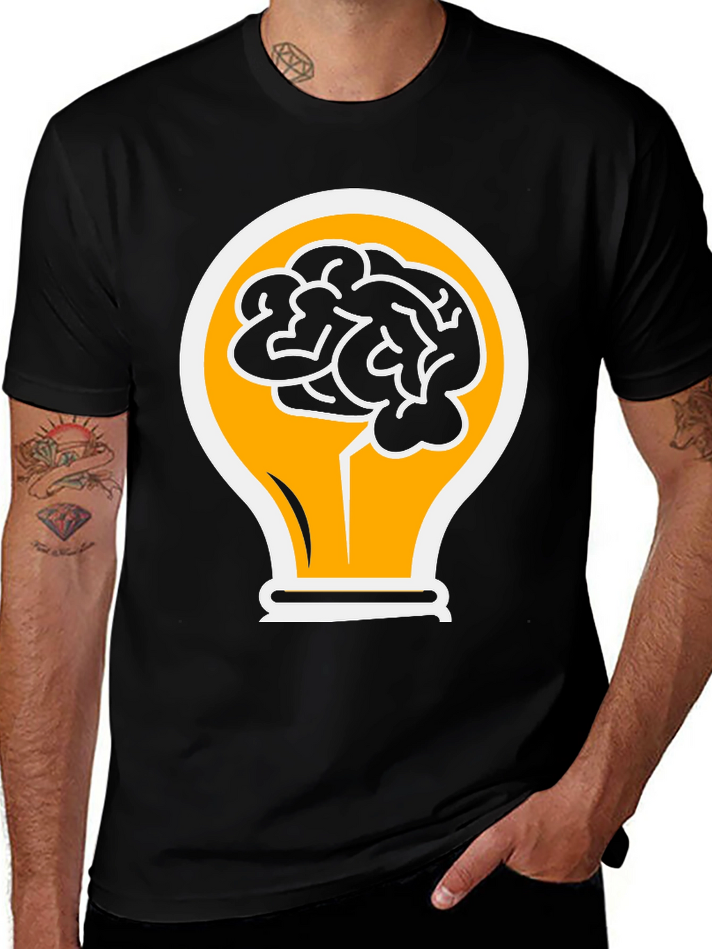 Brainy Idea T-Shirt - Creative Design