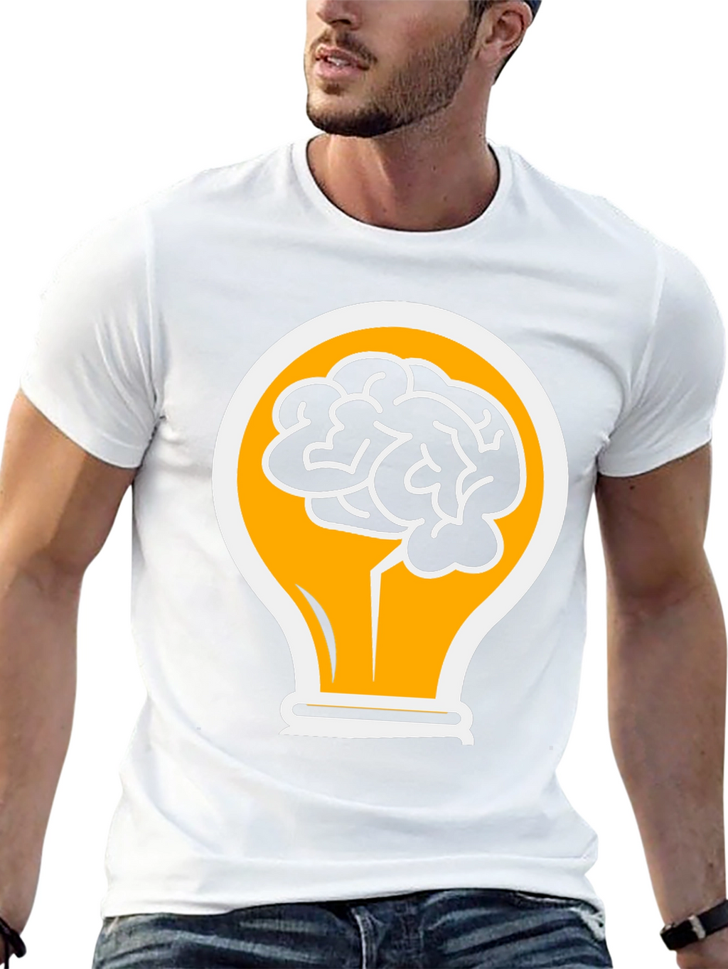 Brainy Idea T-Shirt - Creative Design