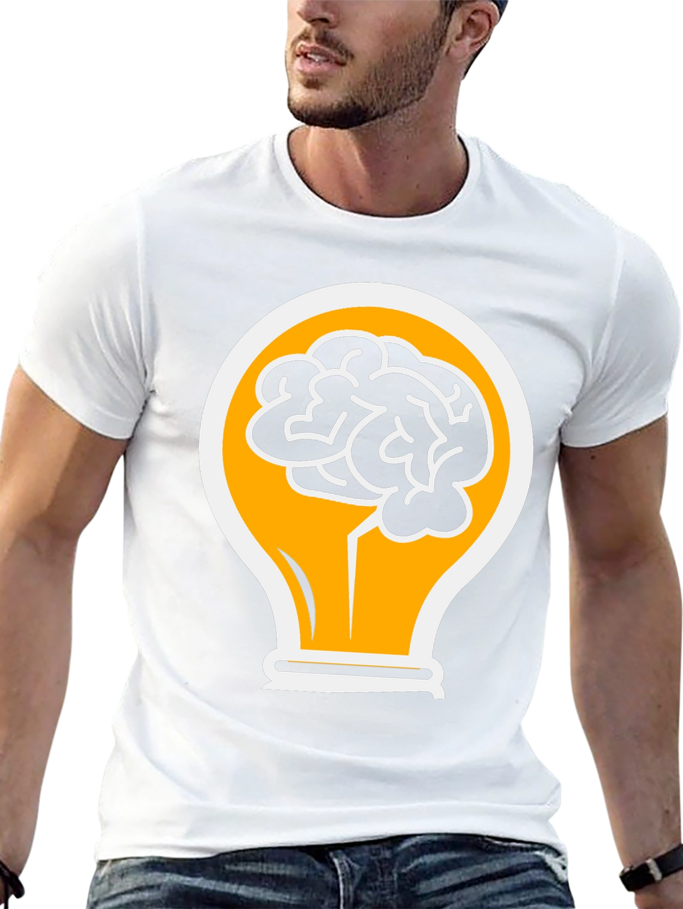 Brainy Idea T-Shirt - Creative Design