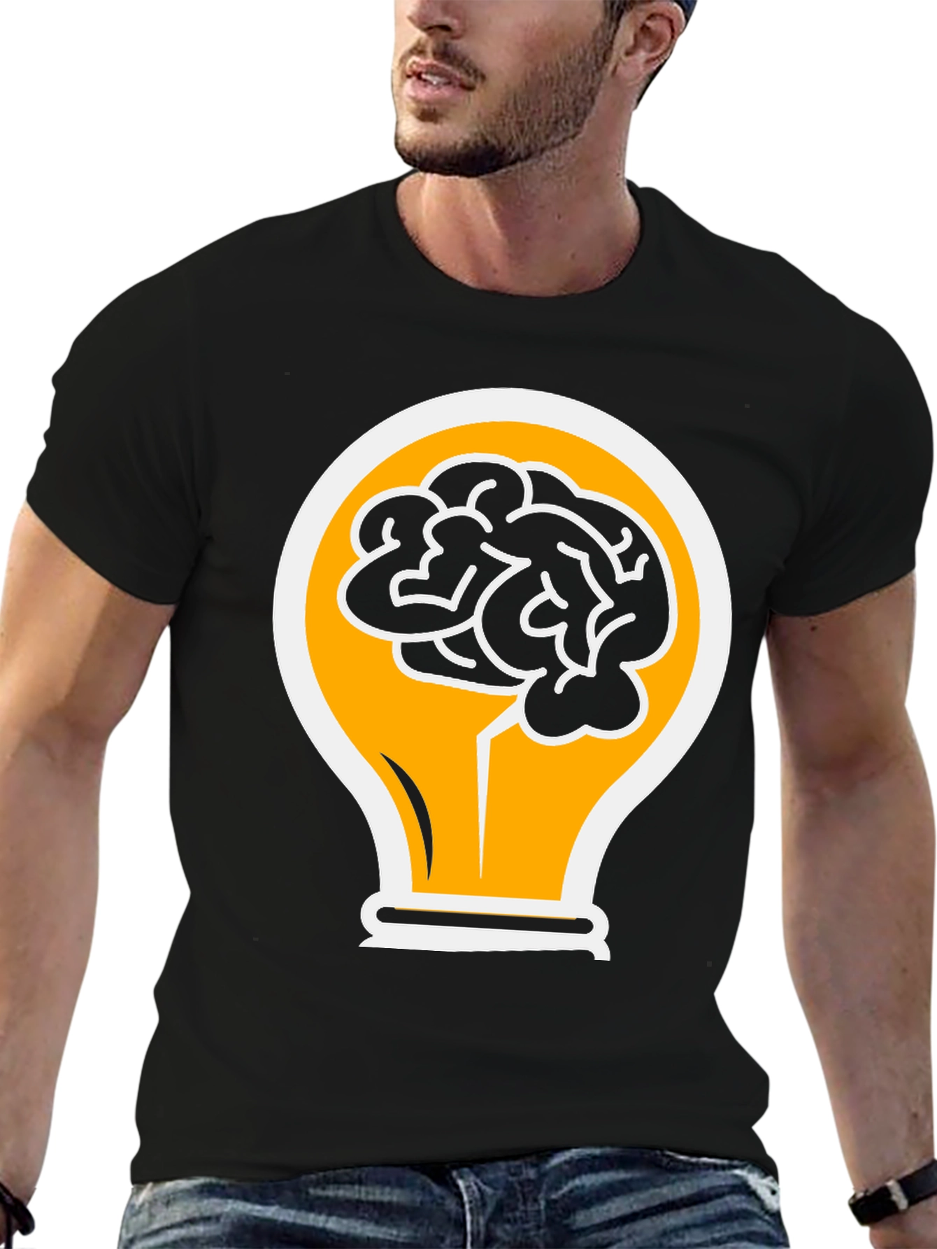 Brainy Idea T-Shirt - Creative Design
