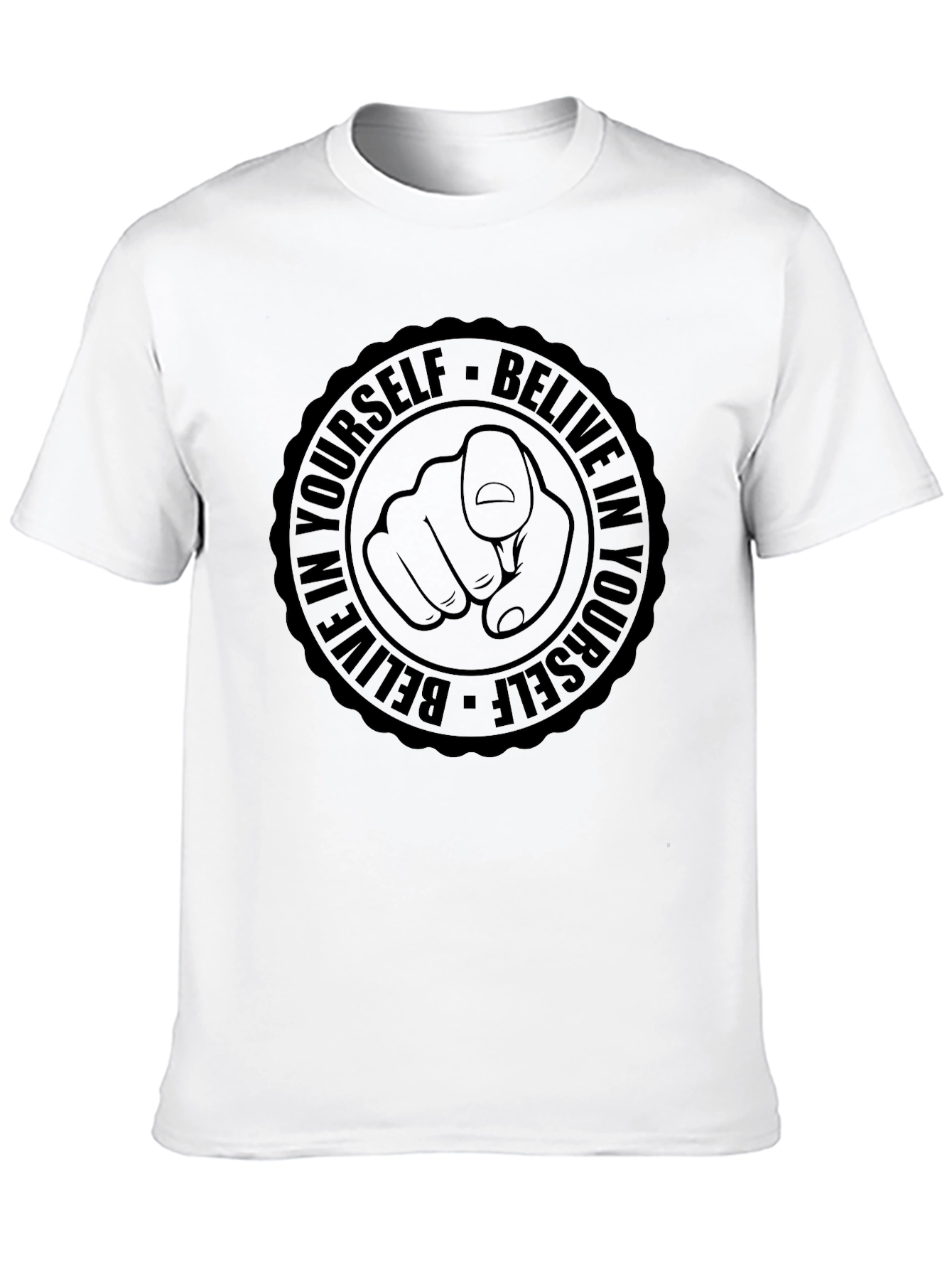 Believe in Yourself Graphic Tee - Black