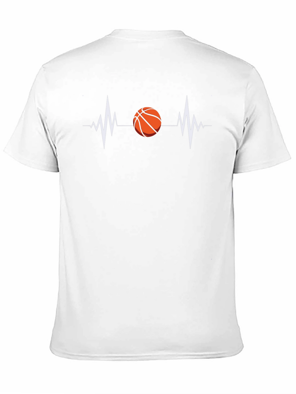 Basketball Heartbeat T-Shirt - Sporty Tee