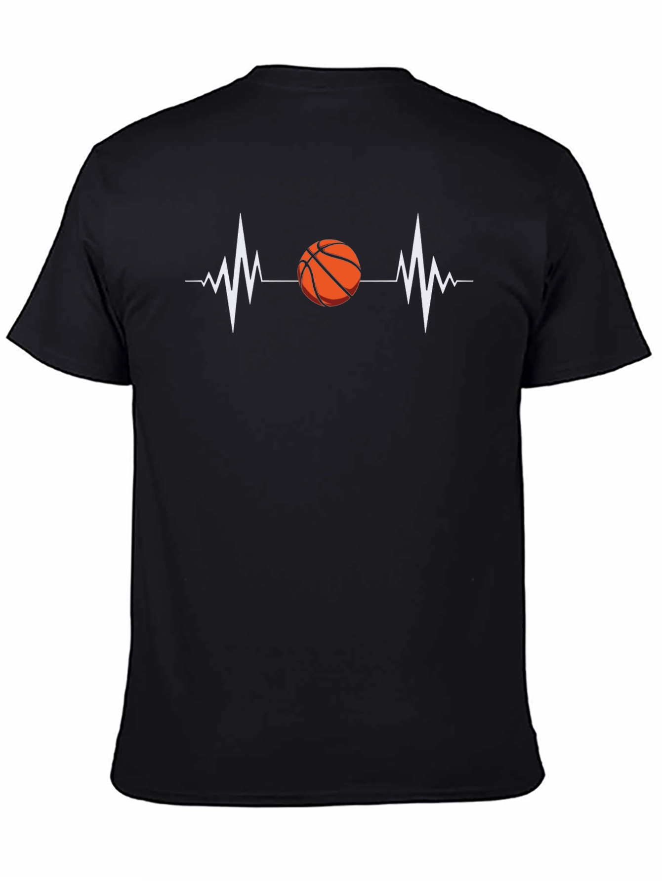 Basketball Heartbeat T-Shirt - Sporty Tee