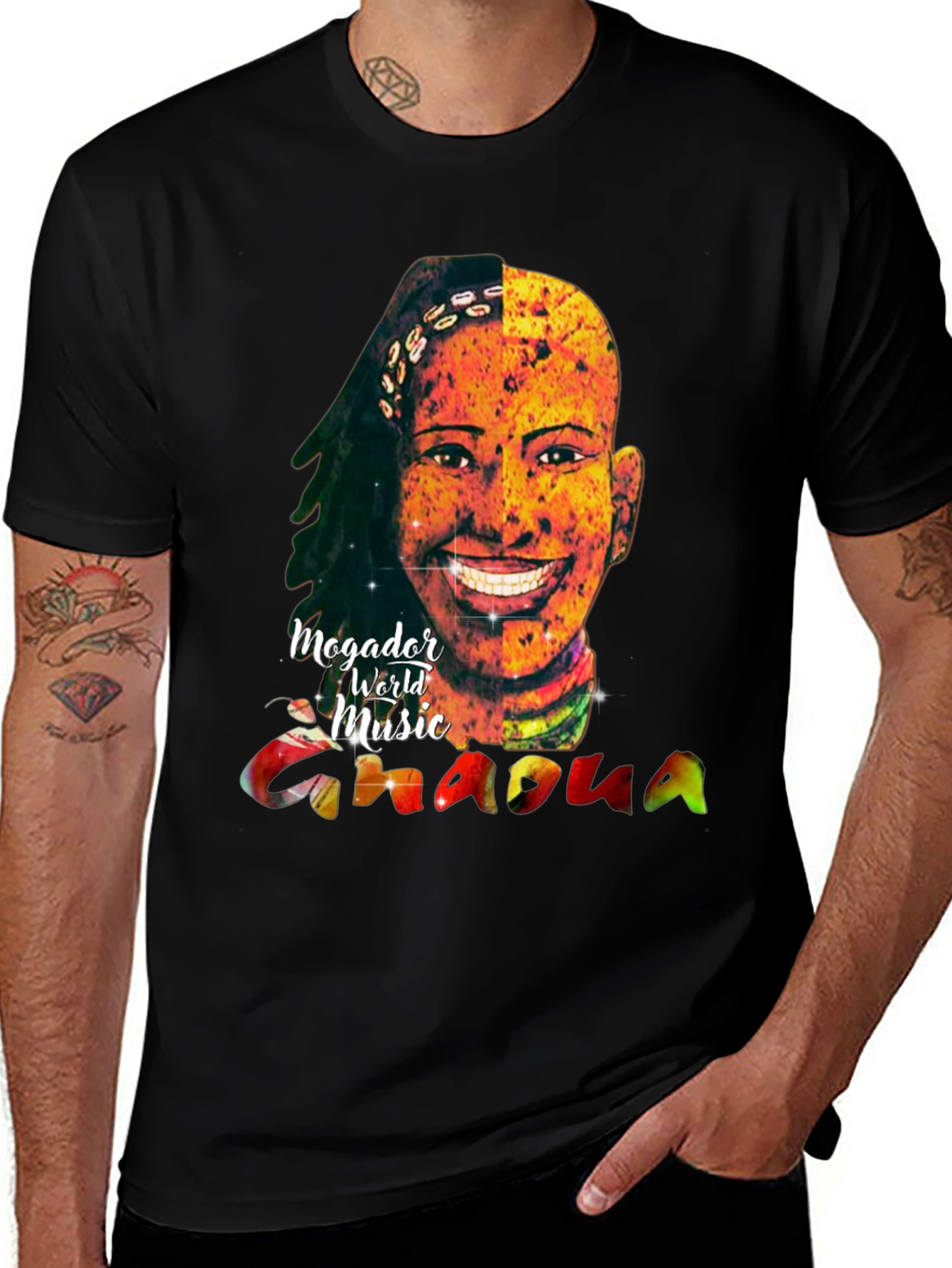 Mogador World Music T-Shirt - Unique Artistic Design