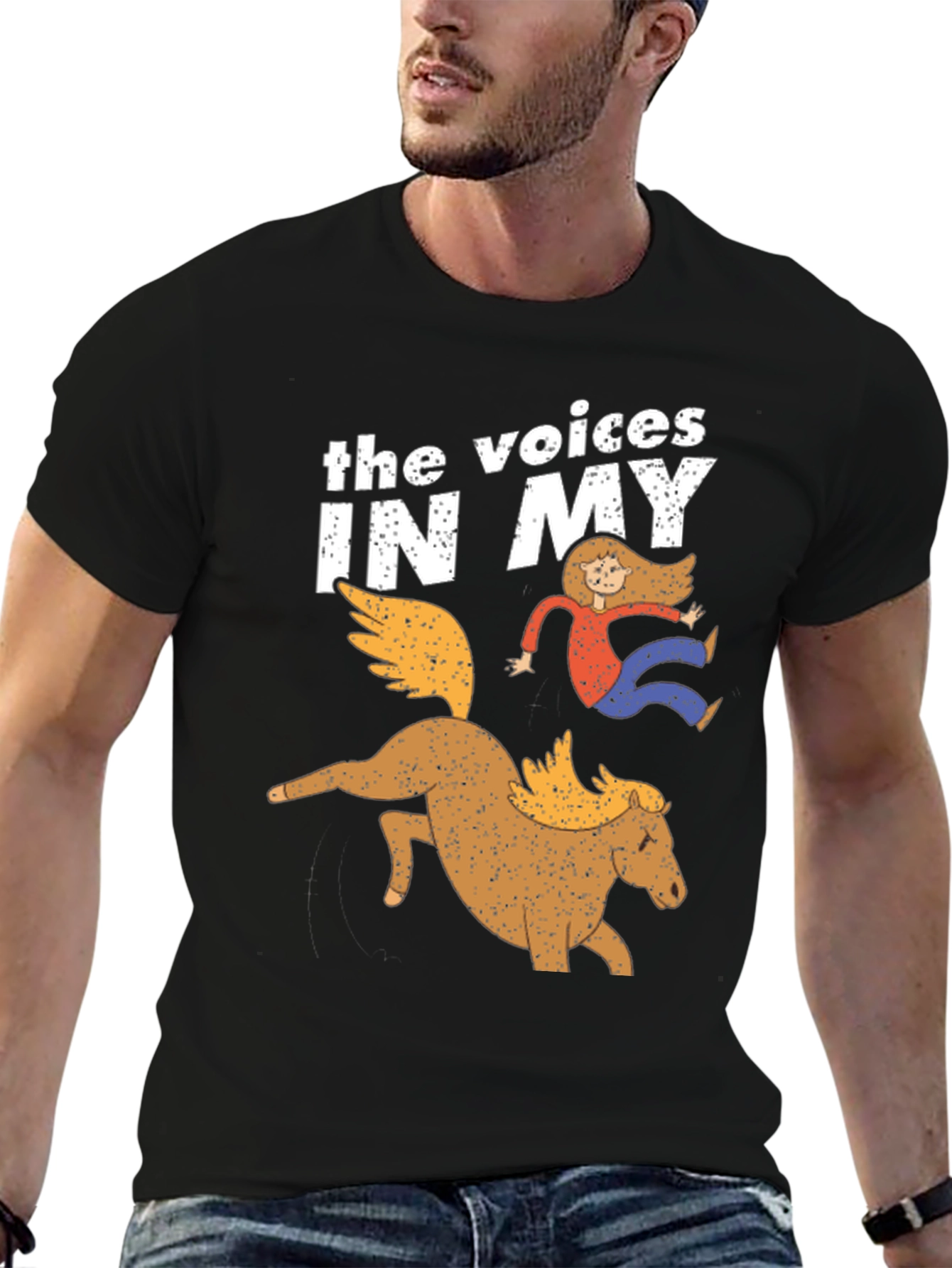 The Voices In My Head Funny Graphic T-Shirt