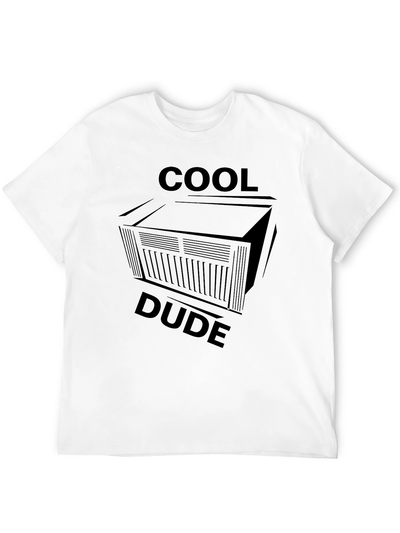 Cool Dude Black Graphic Tee - Unique Design!