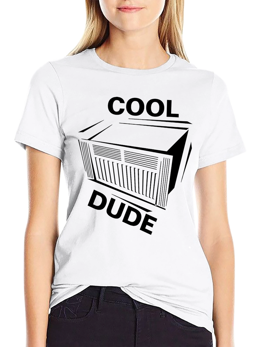 Cool Dude Black Graphic Tee - Unique Design!