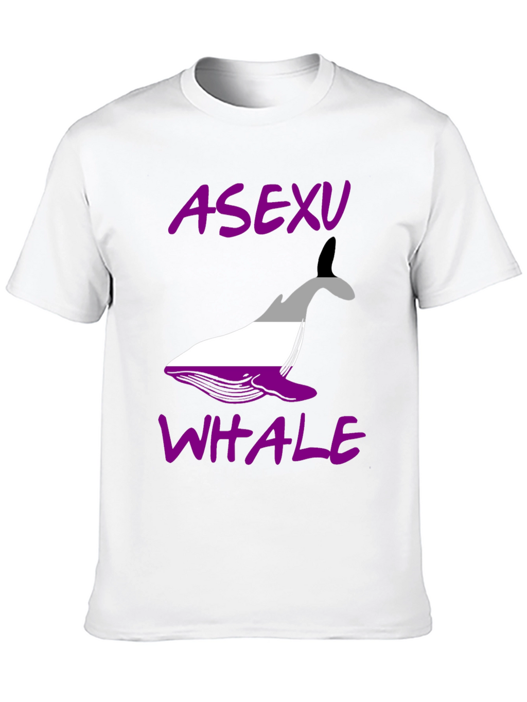Asexual Pride Whale Graphic T-Shirt