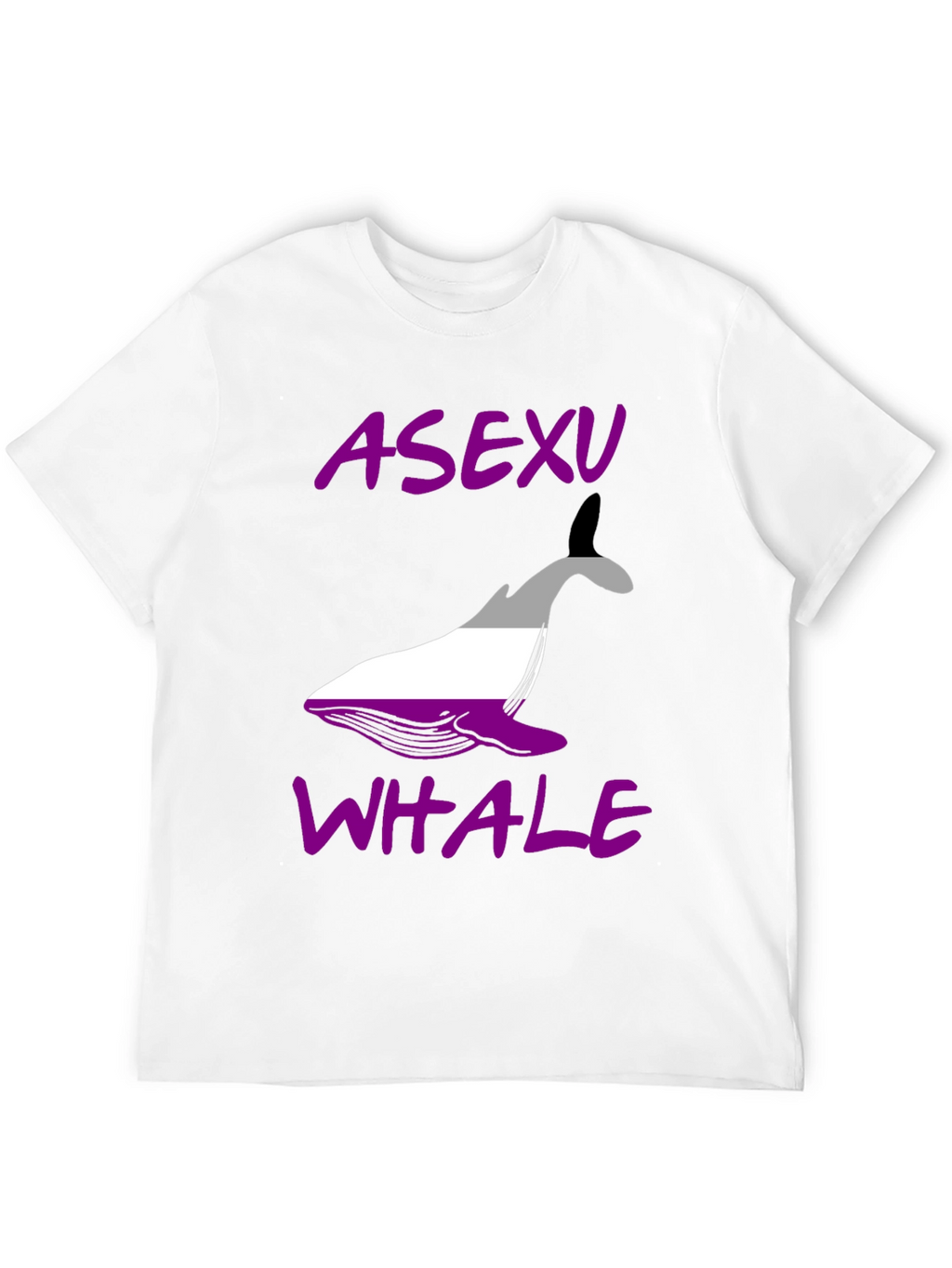 Asexual Pride Whale Graphic T-Shirt