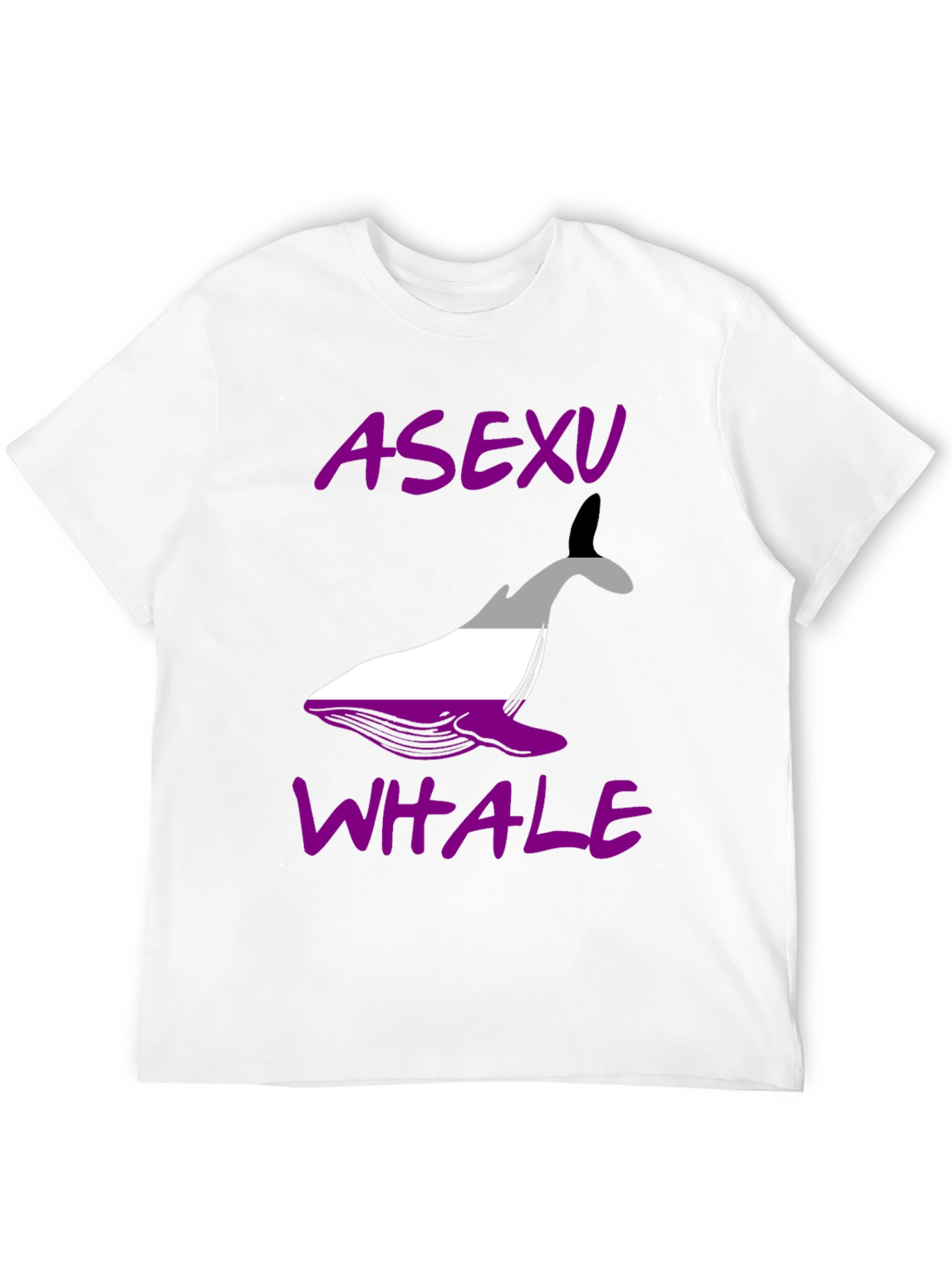 Asexual Pride Whale Graphic T-Shirt