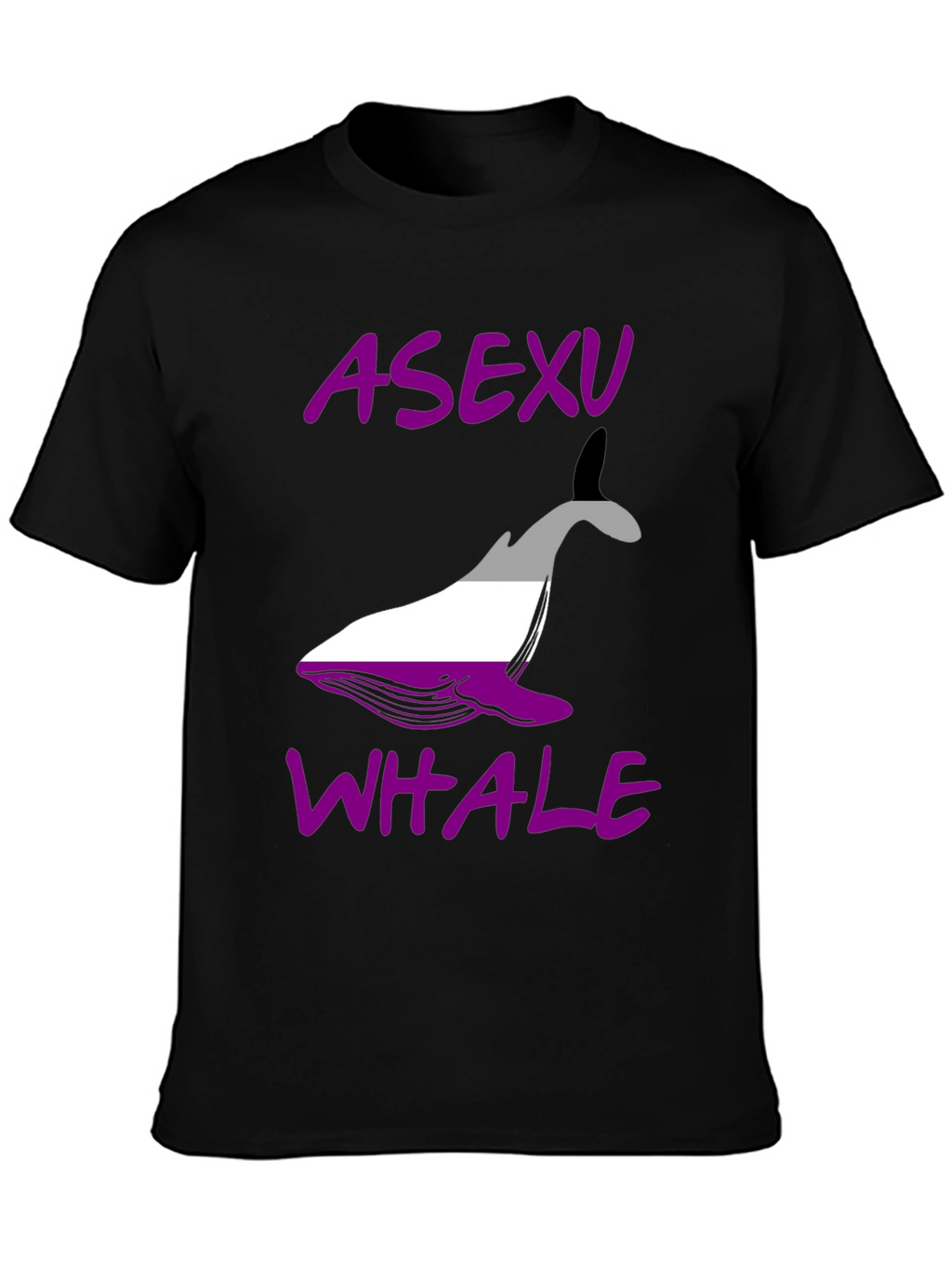 Asexual Pride Whale Graphic T-Shirt