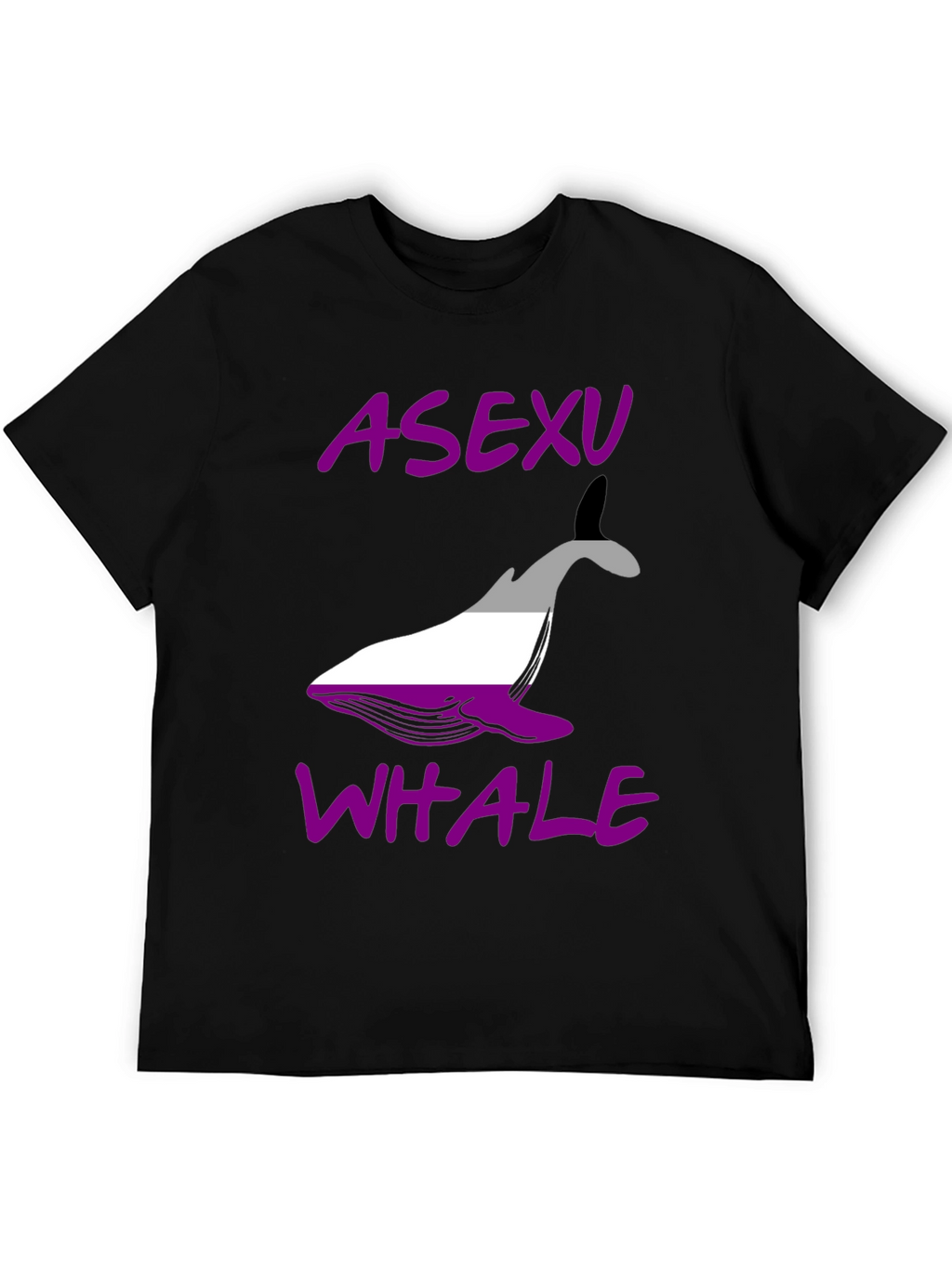 Asexual Pride Whale Graphic T-Shirt