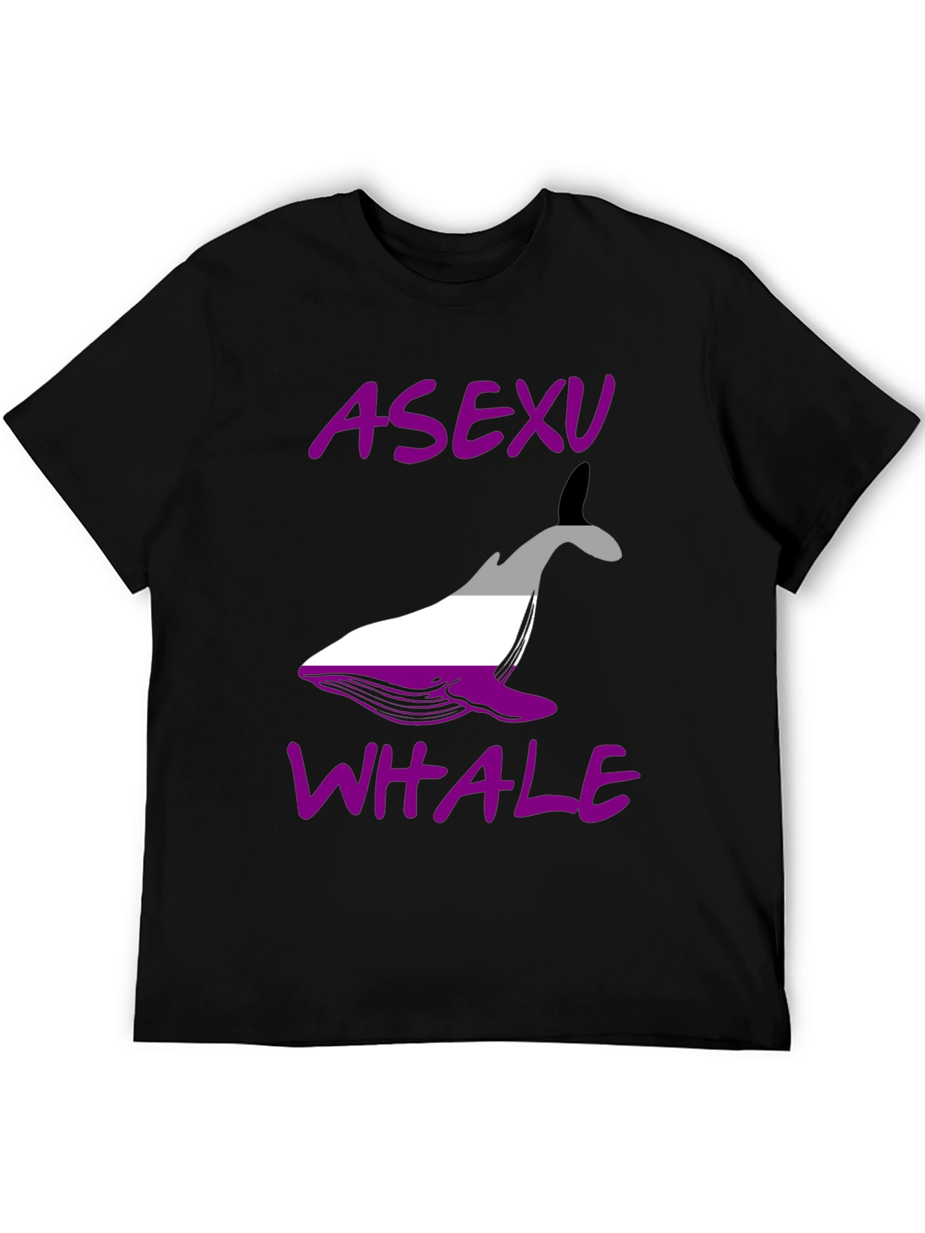 Asexual Pride Whale Graphic T-Shirt