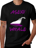 Asexual Pride Whale Graphic T-Shirt