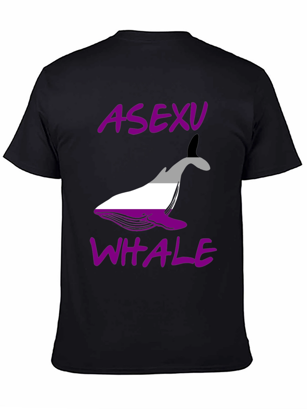 Asexual Pride Whale Graphic T-Shirt