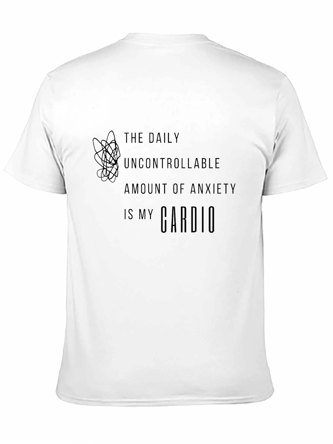 Anxiety Cardio T-Shirt - Daily Workout Funny Tee