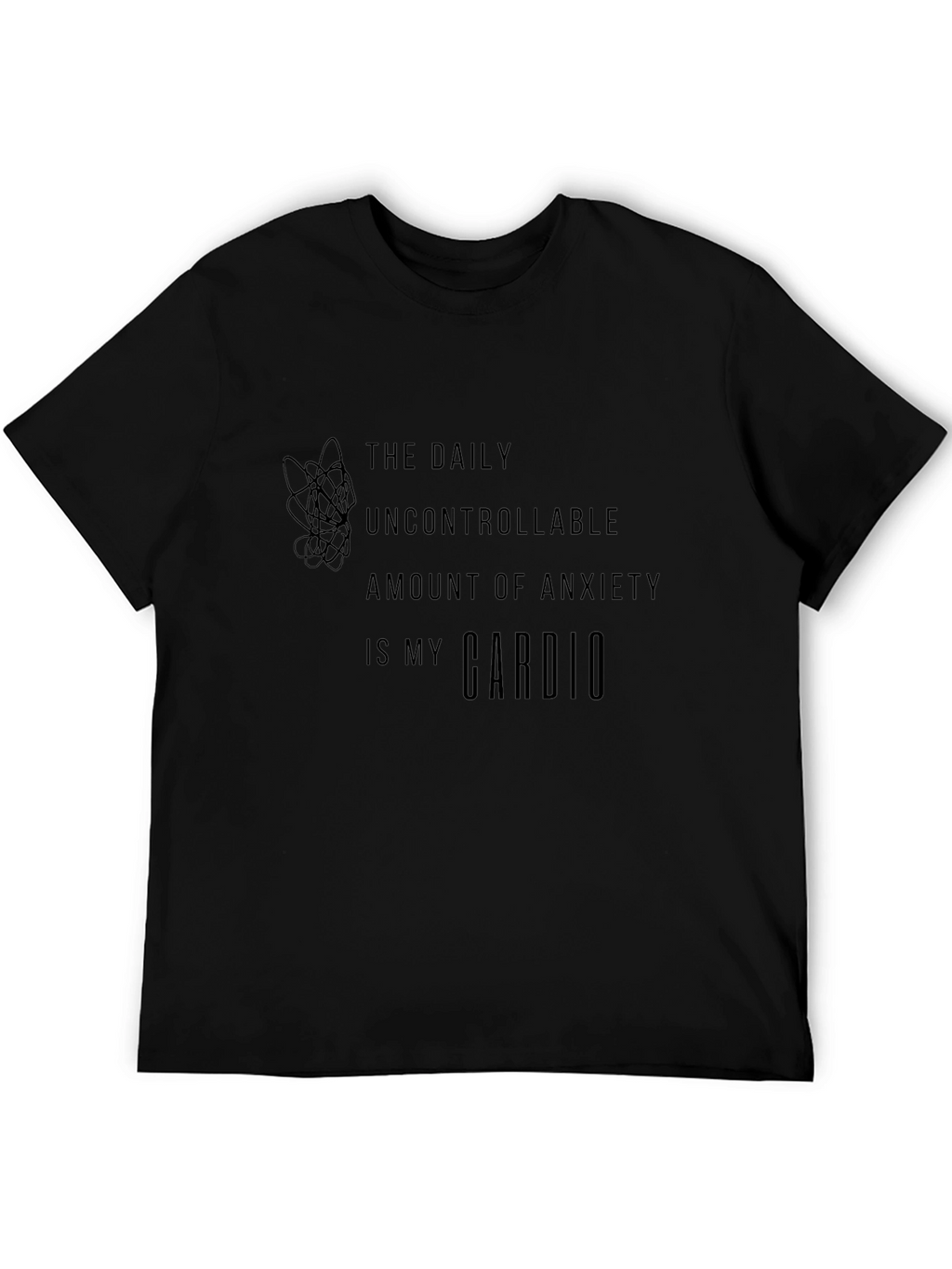 Anxiety Cardio T-Shirt - Daily Workout Funny Tee
