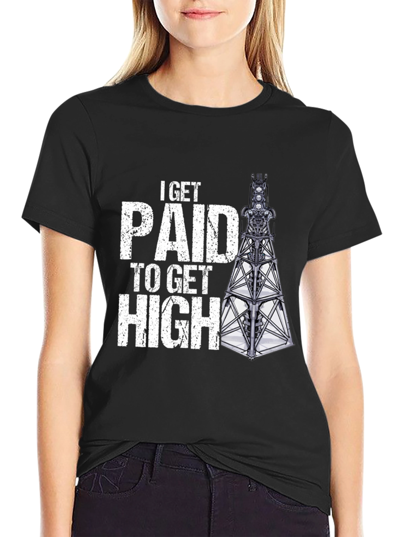I Get Paid to Get High Oil Rig T-Shirt