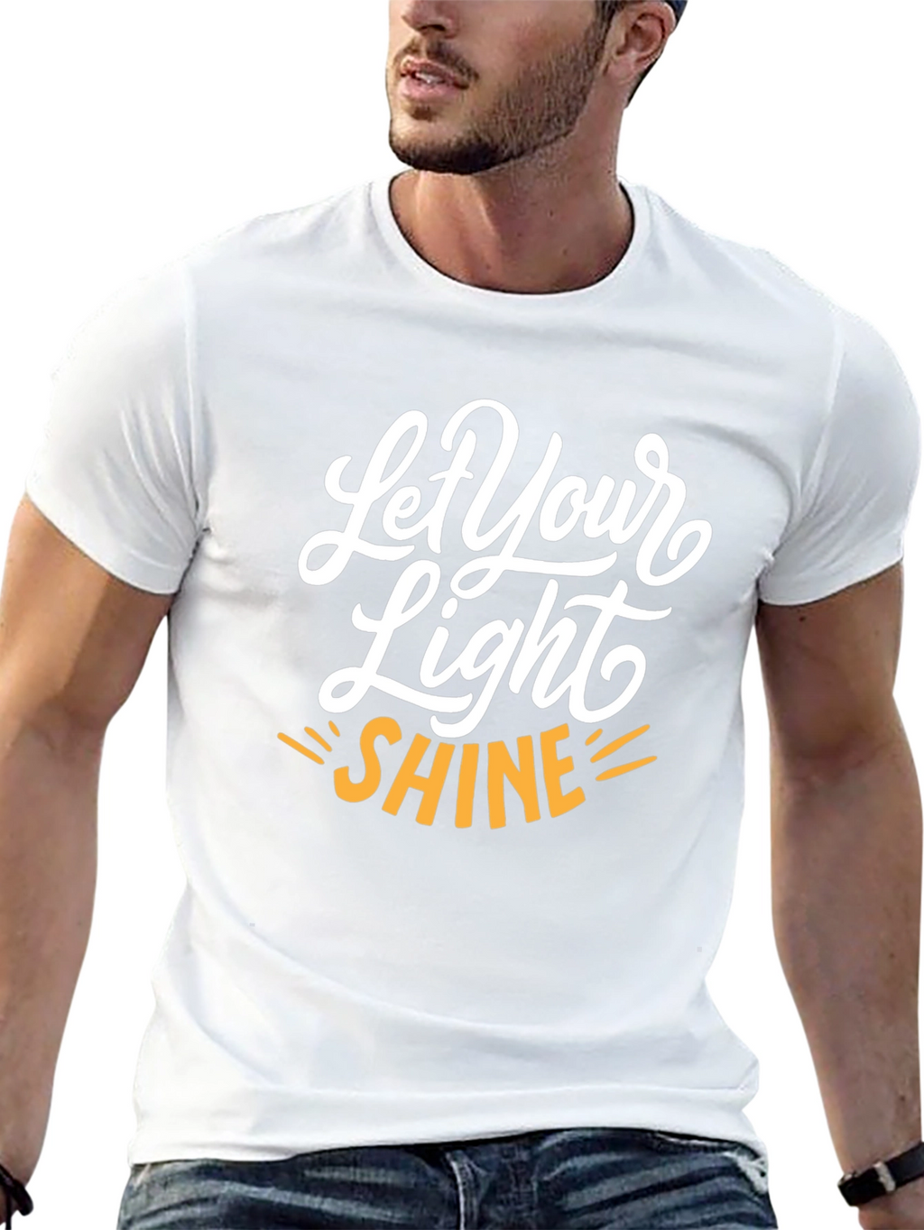 Let Your Light Shine Graphic Tee - Black