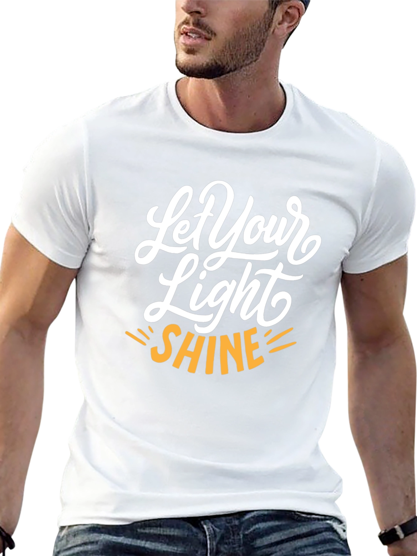 Let Your Light Shine Graphic Tee - Black