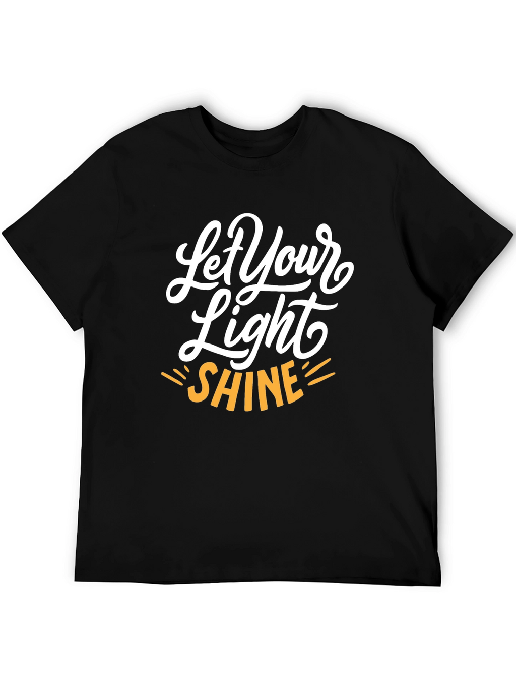 Let Your Light Shine Graphic Tee - Black