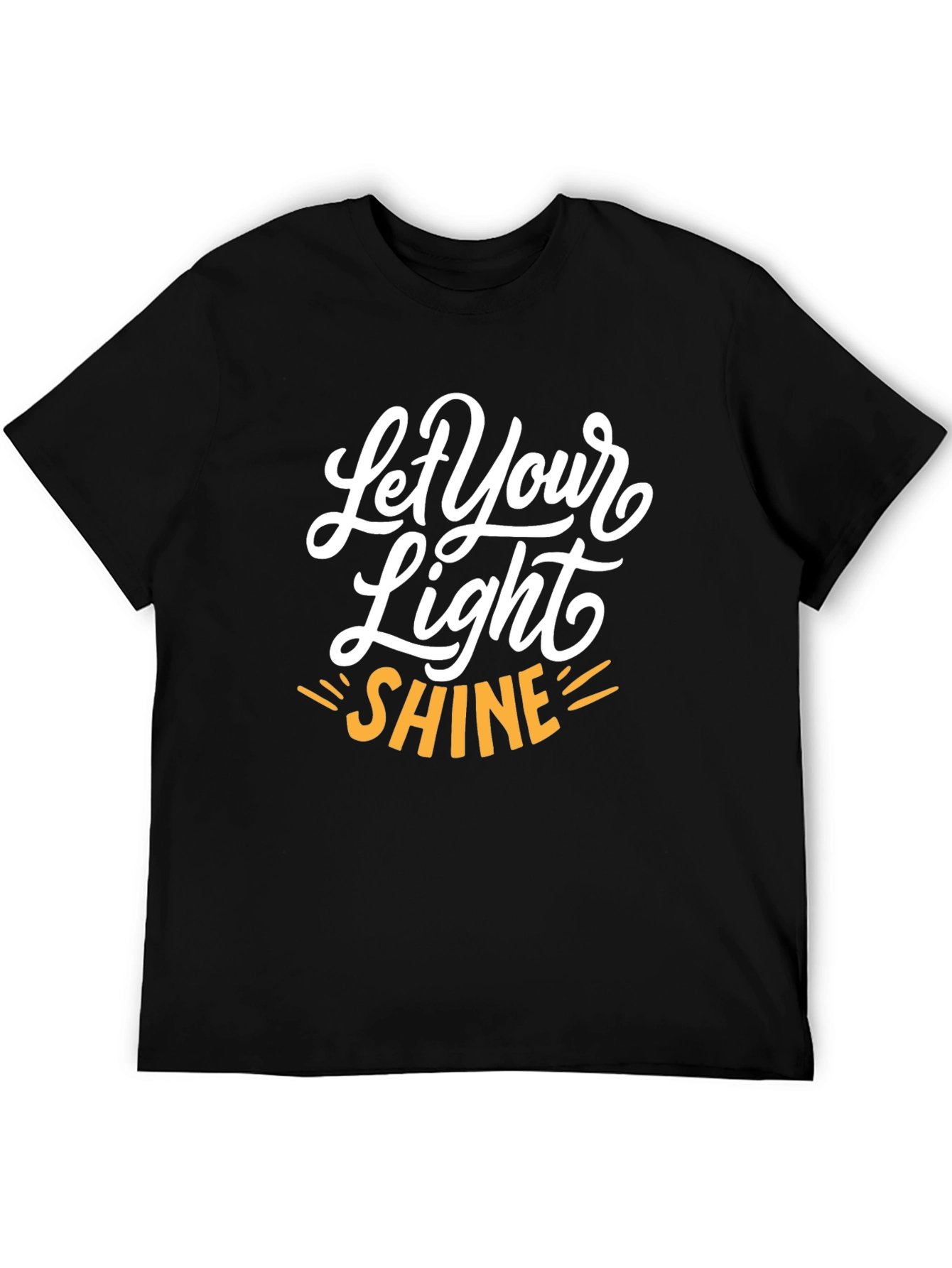 Let Your Light Shine Graphic Tee - Black