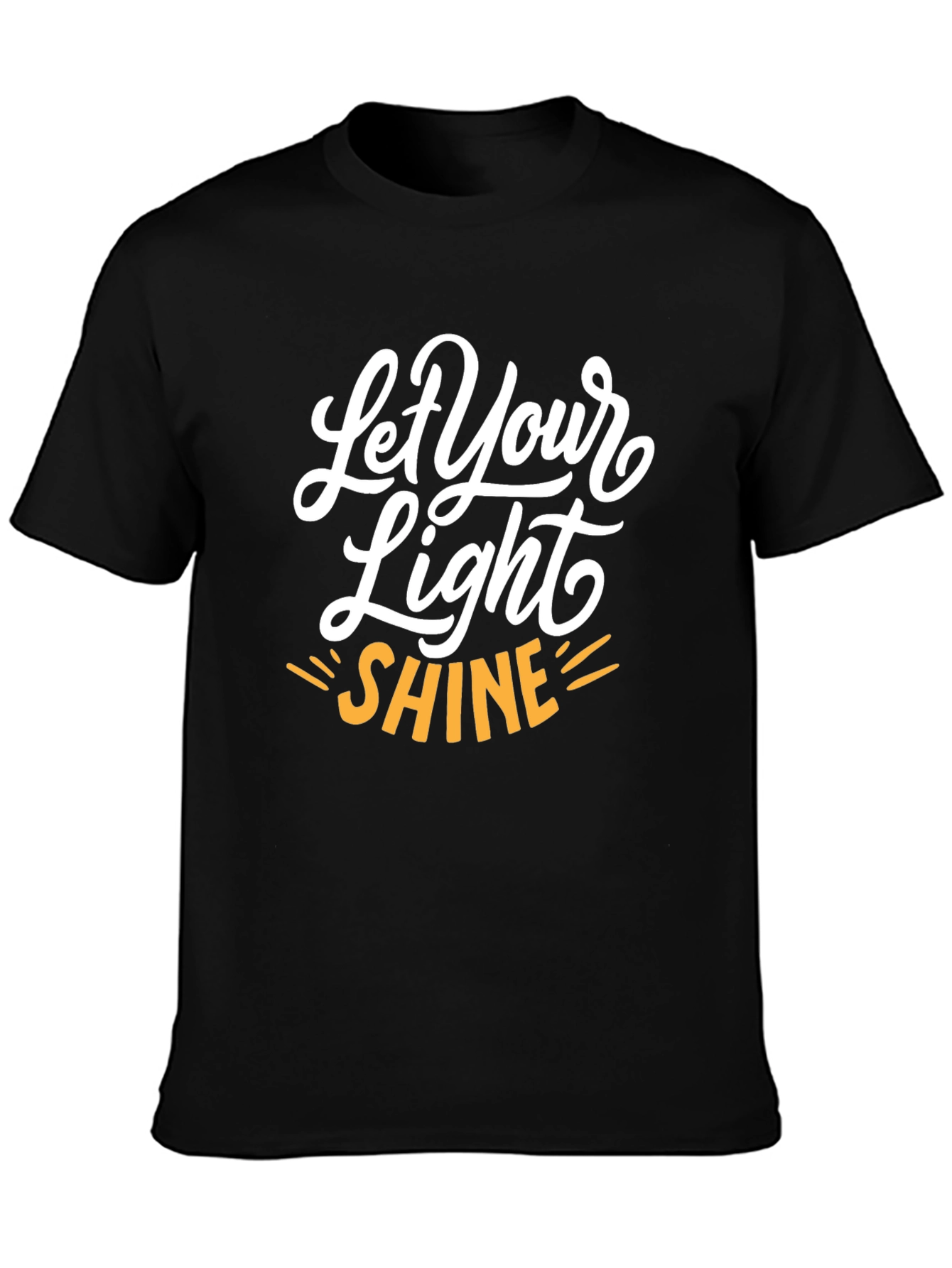Let Your Light Shine Graphic Tee - Black