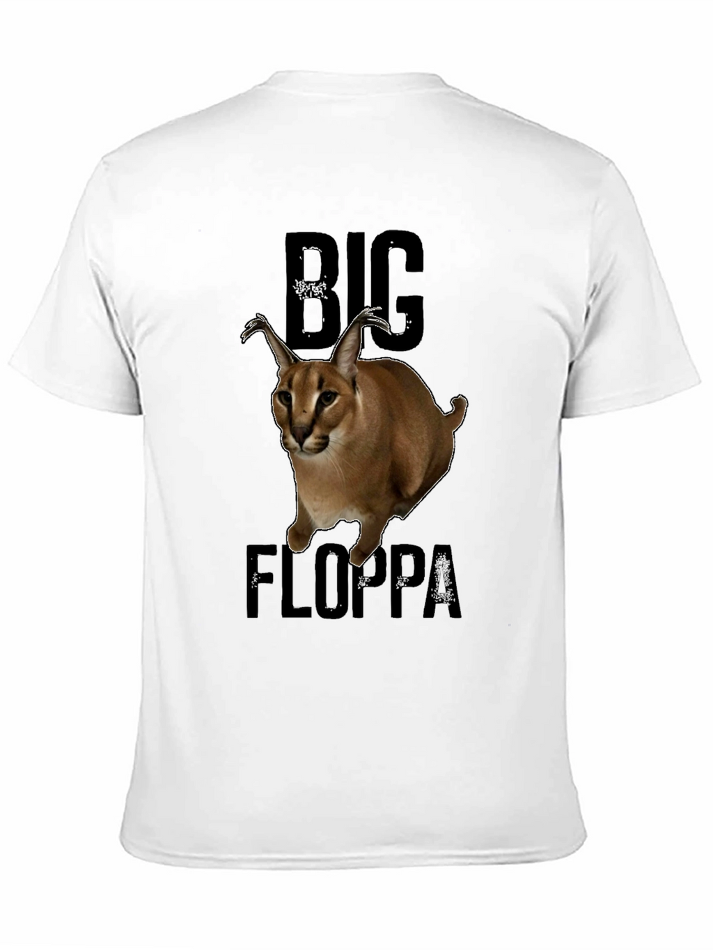 Big Floppa Graphic T-Shirt - Unique Caracal Cat Design