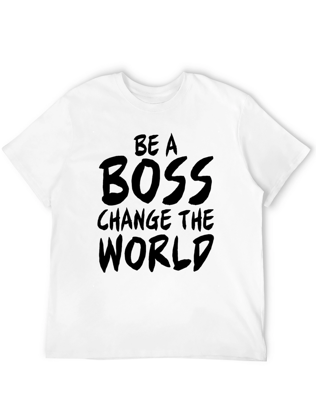 Be A Boss Graphic Tee - Black Cotton T-Shirt