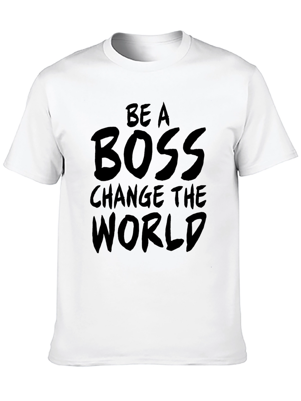 Be A Boss Graphic Tee - Black Cotton T-Shirt