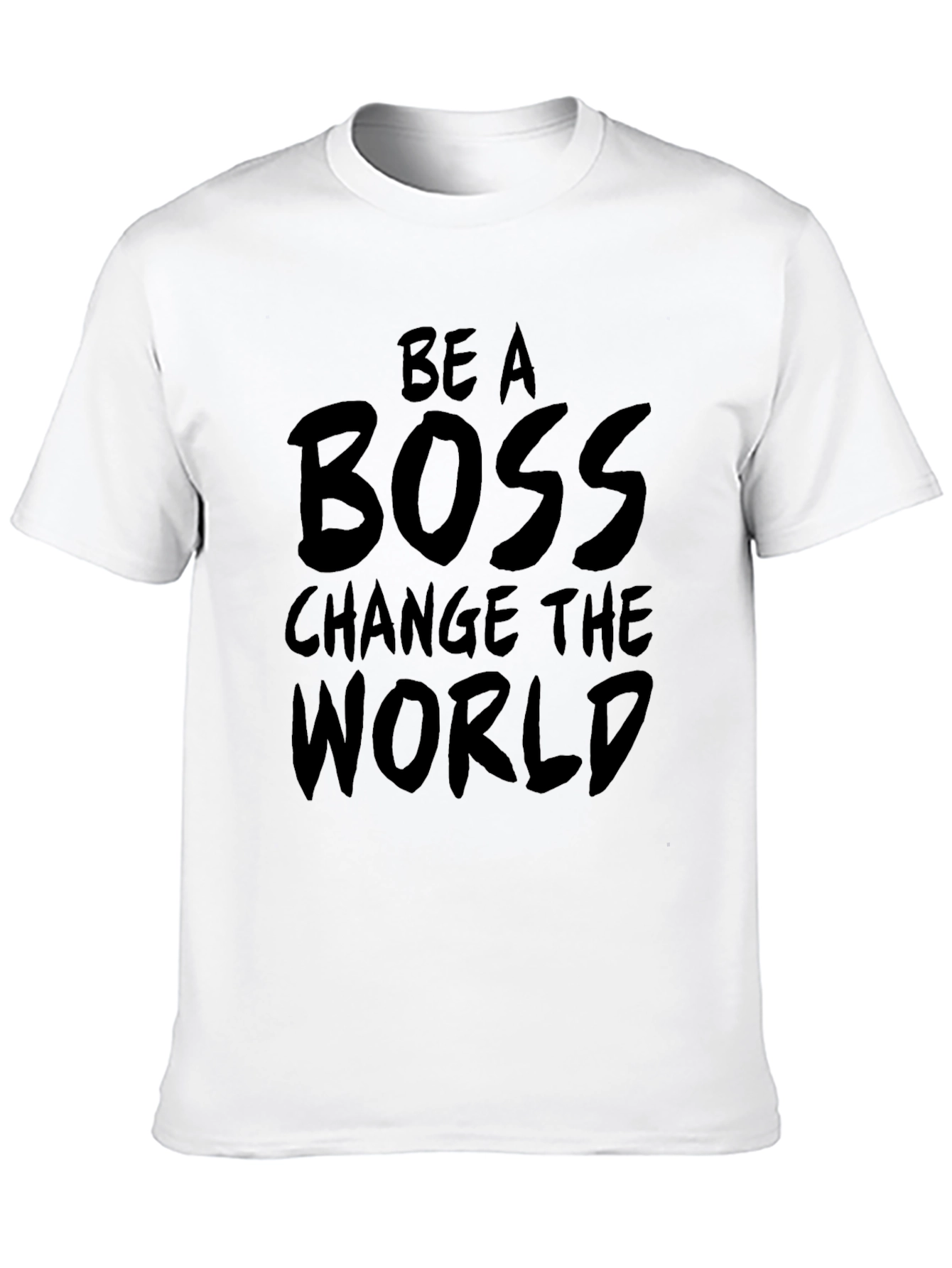 Be A Boss Graphic Tee - Black Cotton T-Shirt