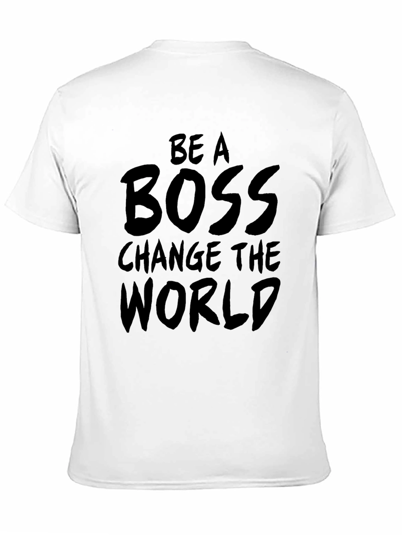 Be A Boss Graphic Tee - Black Cotton T-Shirt