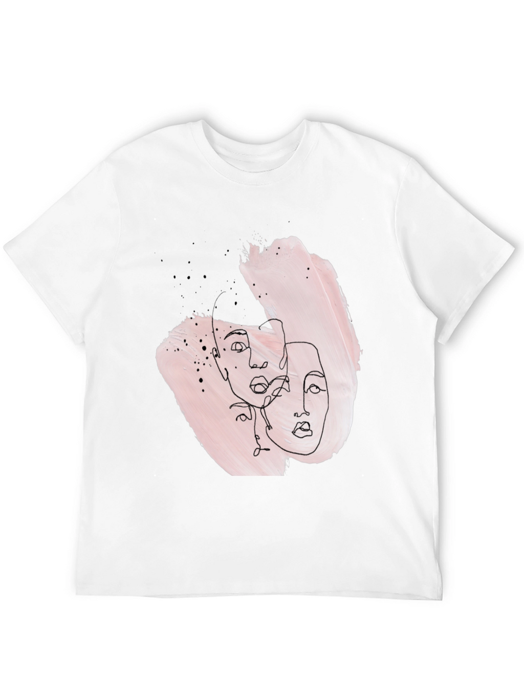 Abstract Faces Graphic Tee - Stylish Unisex T-Shirt