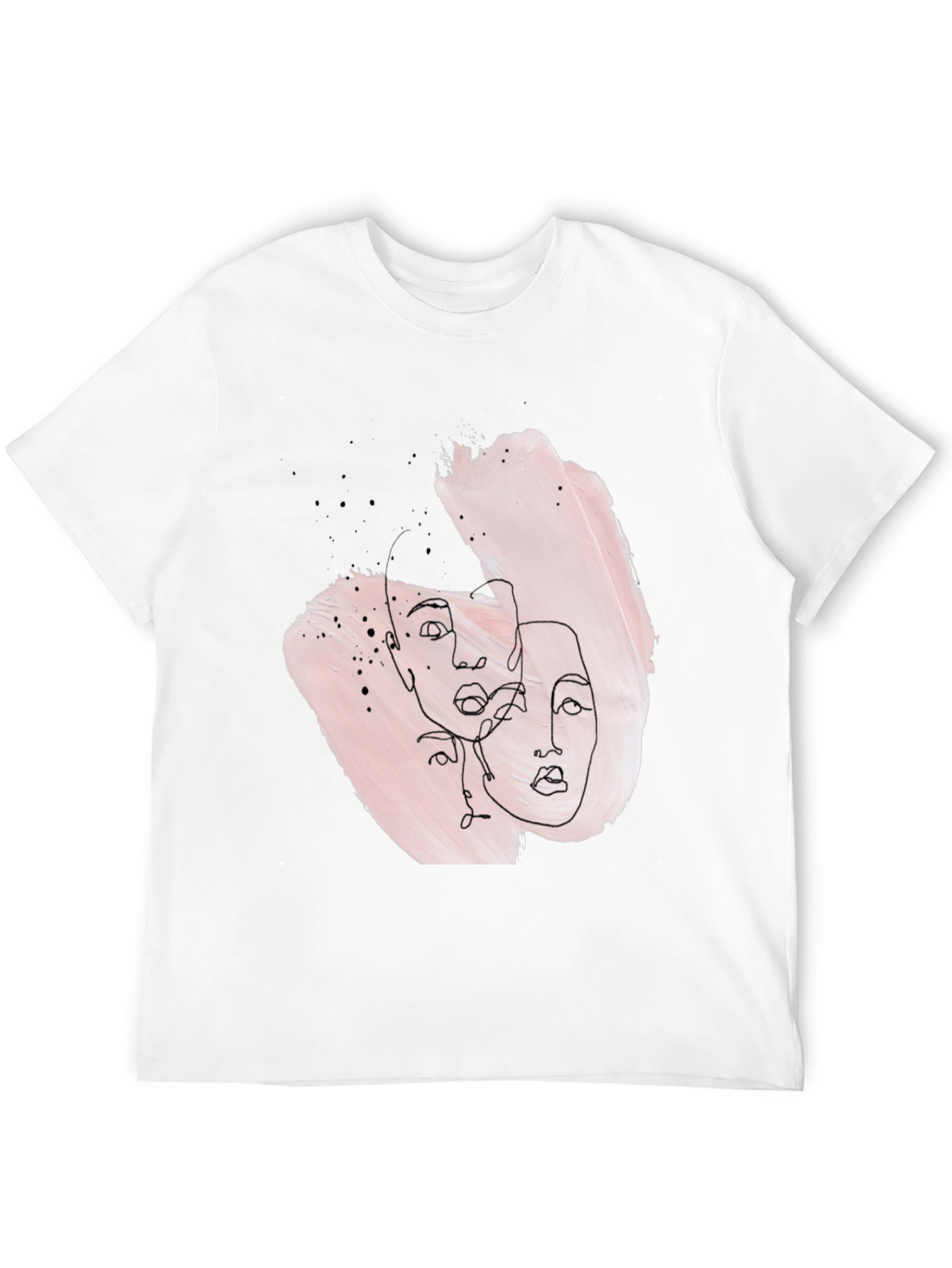 Abstract Faces Graphic Tee - Stylish Unisex T-Shirt