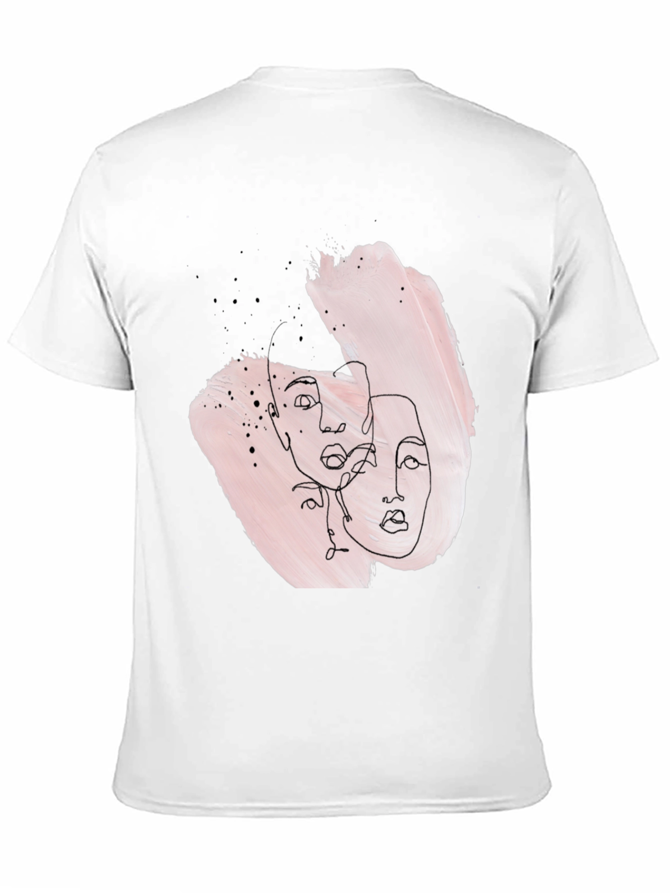 Abstract Faces Graphic Tee - Stylish Unisex T-Shirt