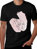 Abstract Faces Graphic Tee - Stylish Unisex T-Shirt
