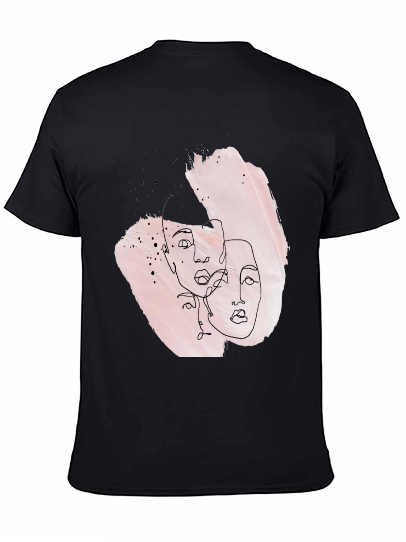 Abstract Faces Graphic Tee - Stylish Unisex T-Shirt