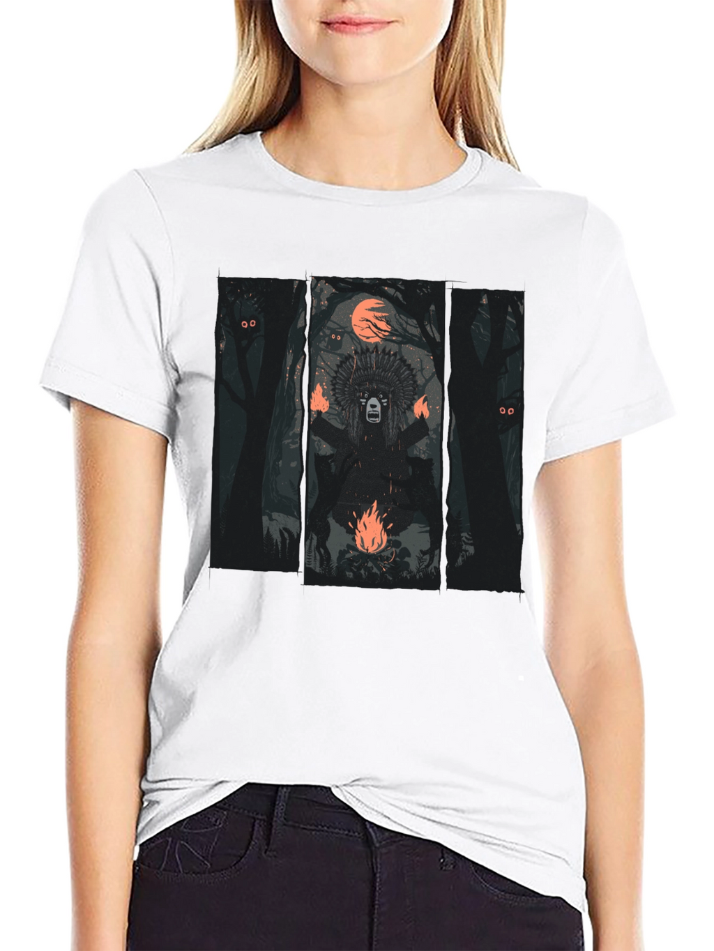 Tribal Graphic Black T-Shirt