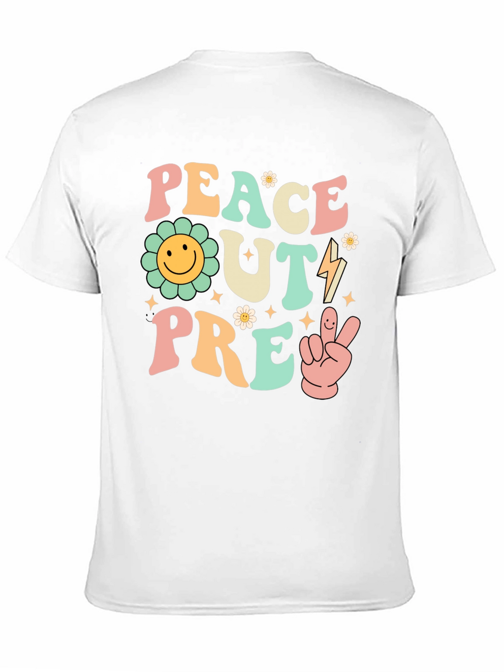 Peace Out Pre-K Groovy Graphic Tee